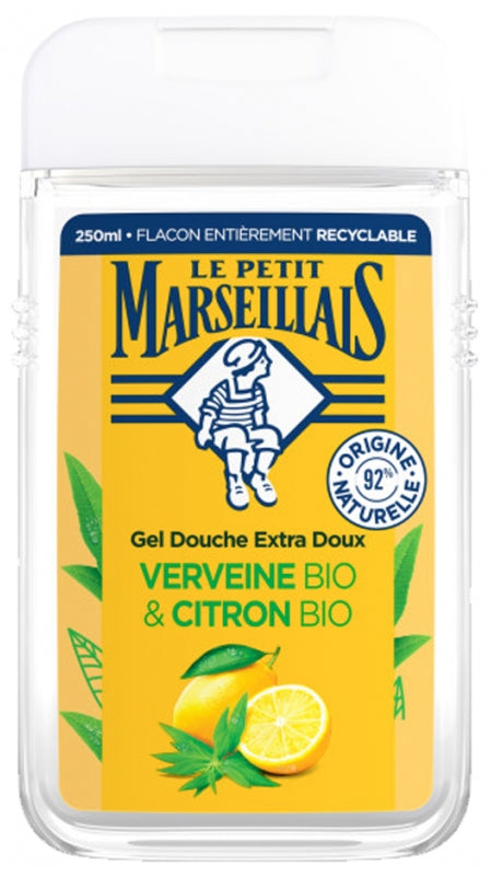Lot de 2 gels douche Extra Doux verveine et citron bio