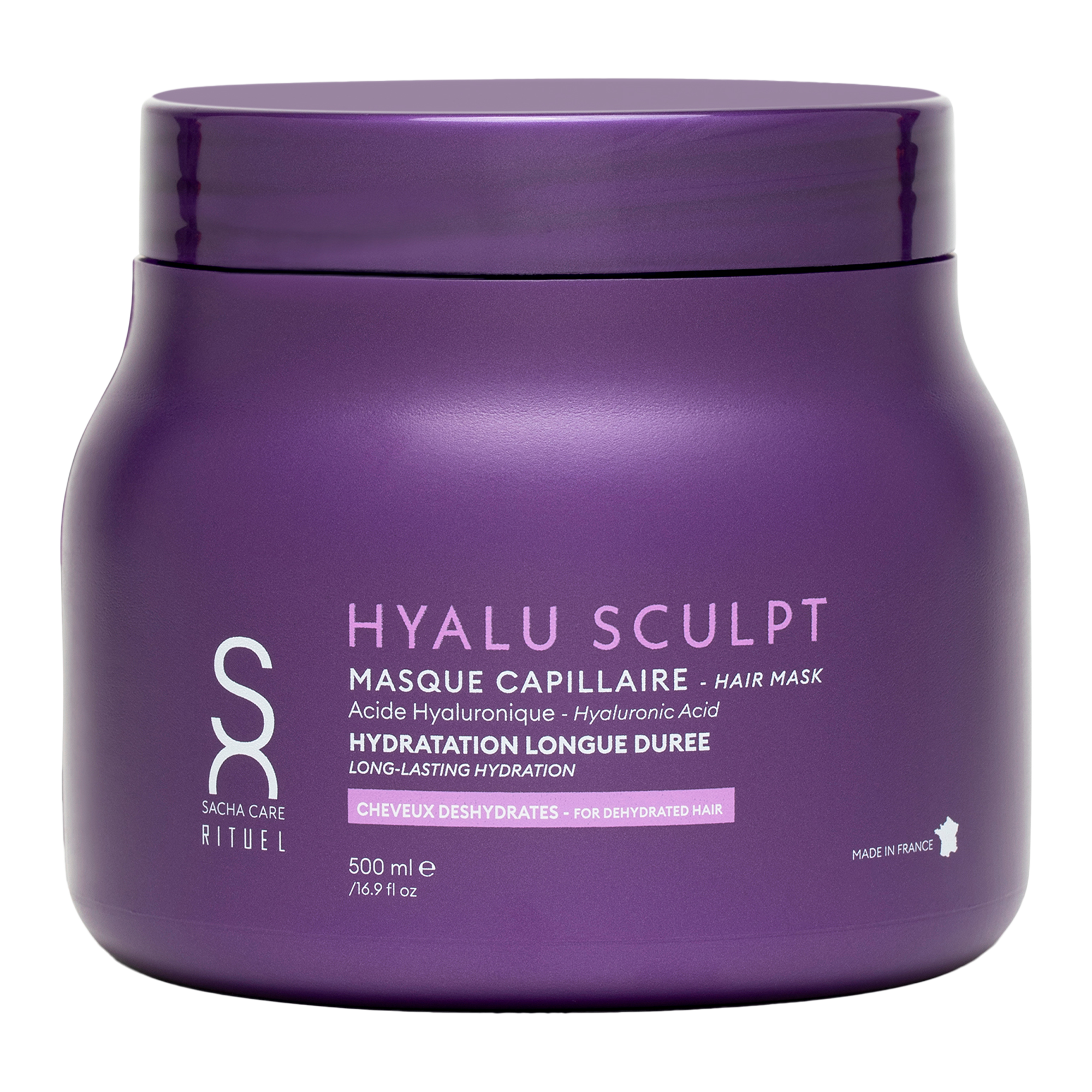 Masque capillaire cheveux déshydratés acide hyaluronique