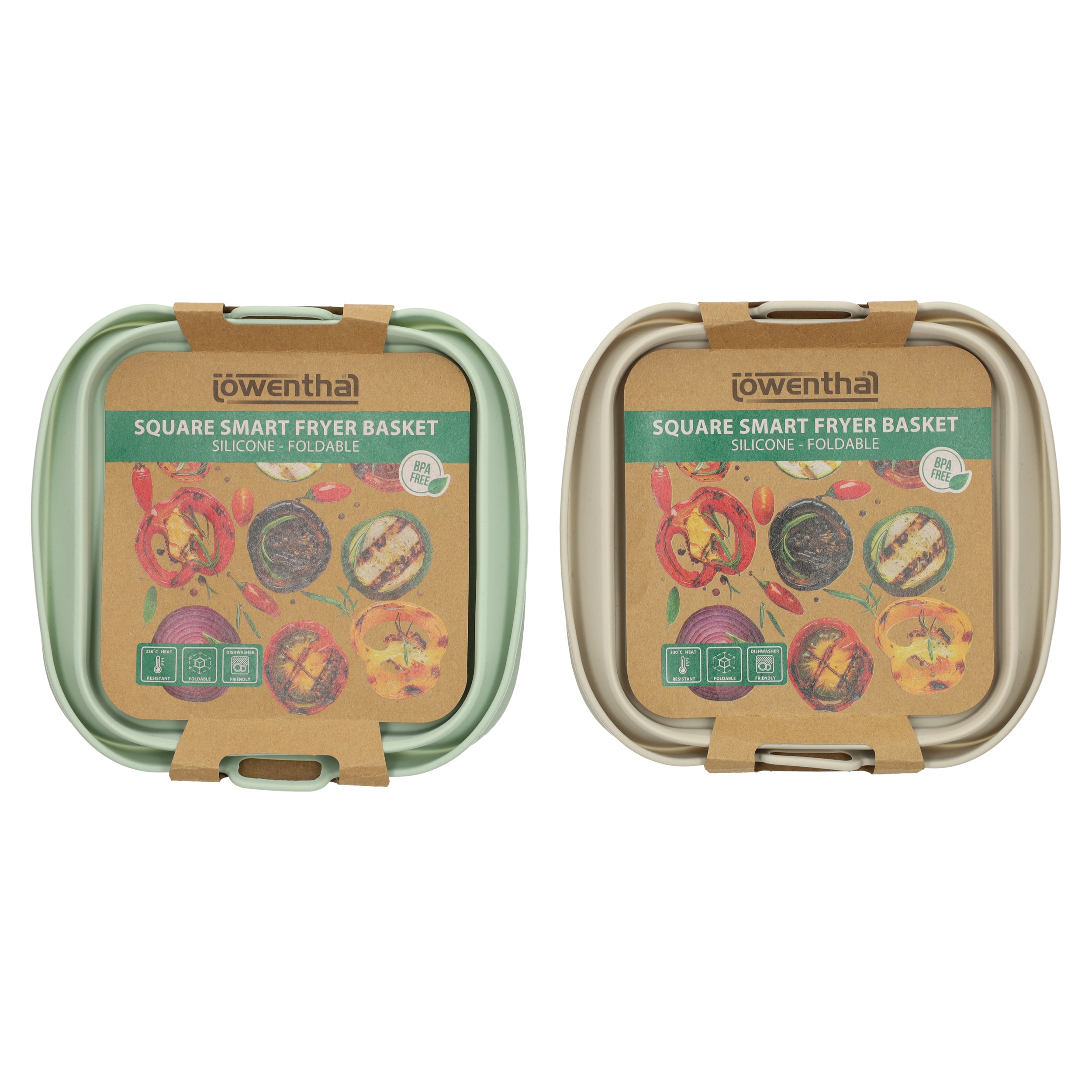 Panier en silicone rétractable carré pour friteuse