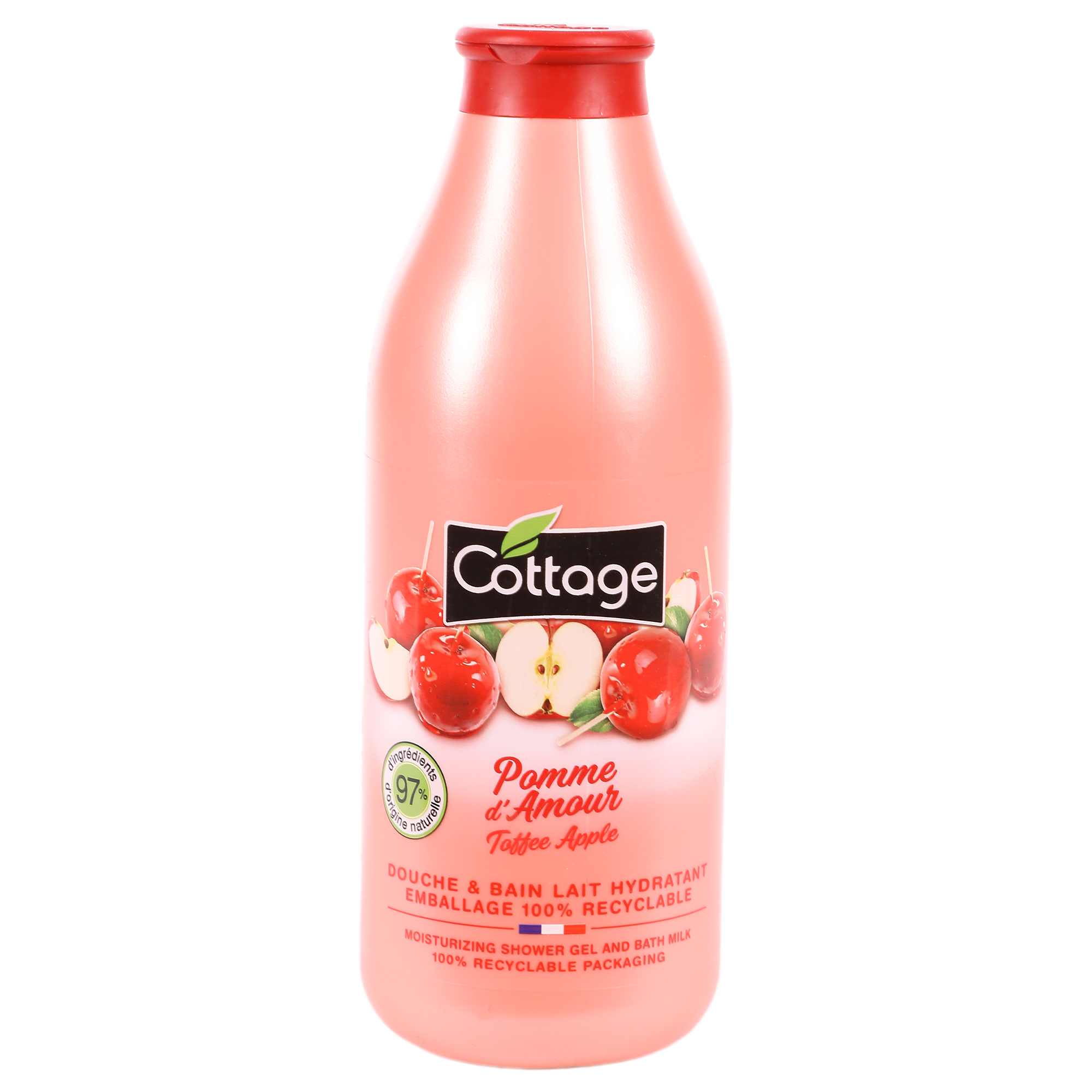 Lait douche et bain hydratant pomme d'amour