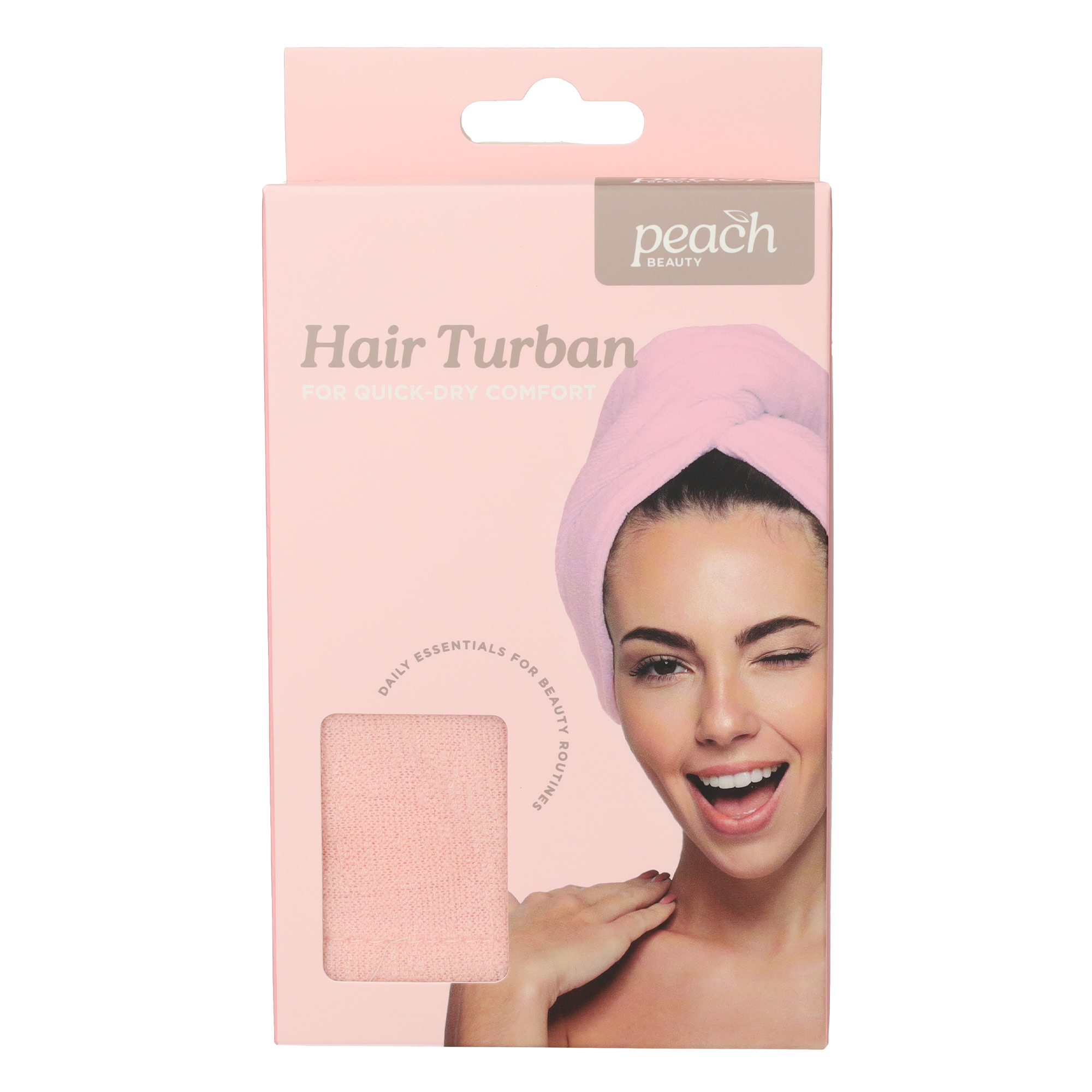Serviette turban microfibre pour cheveux