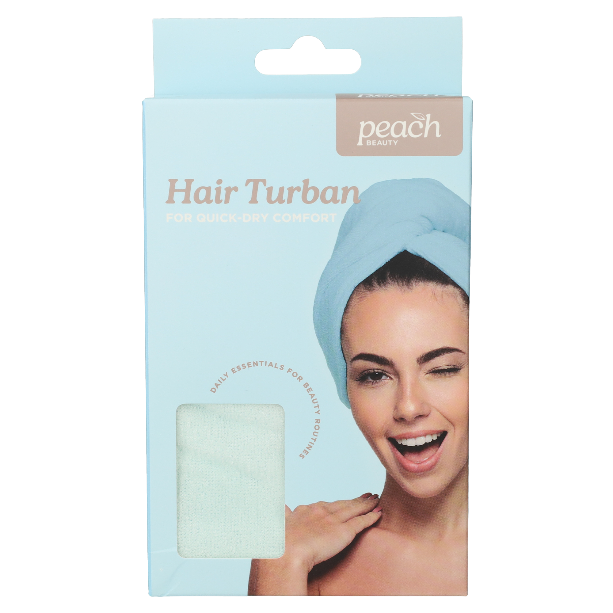 Serviette turban microfibre pour cheveux