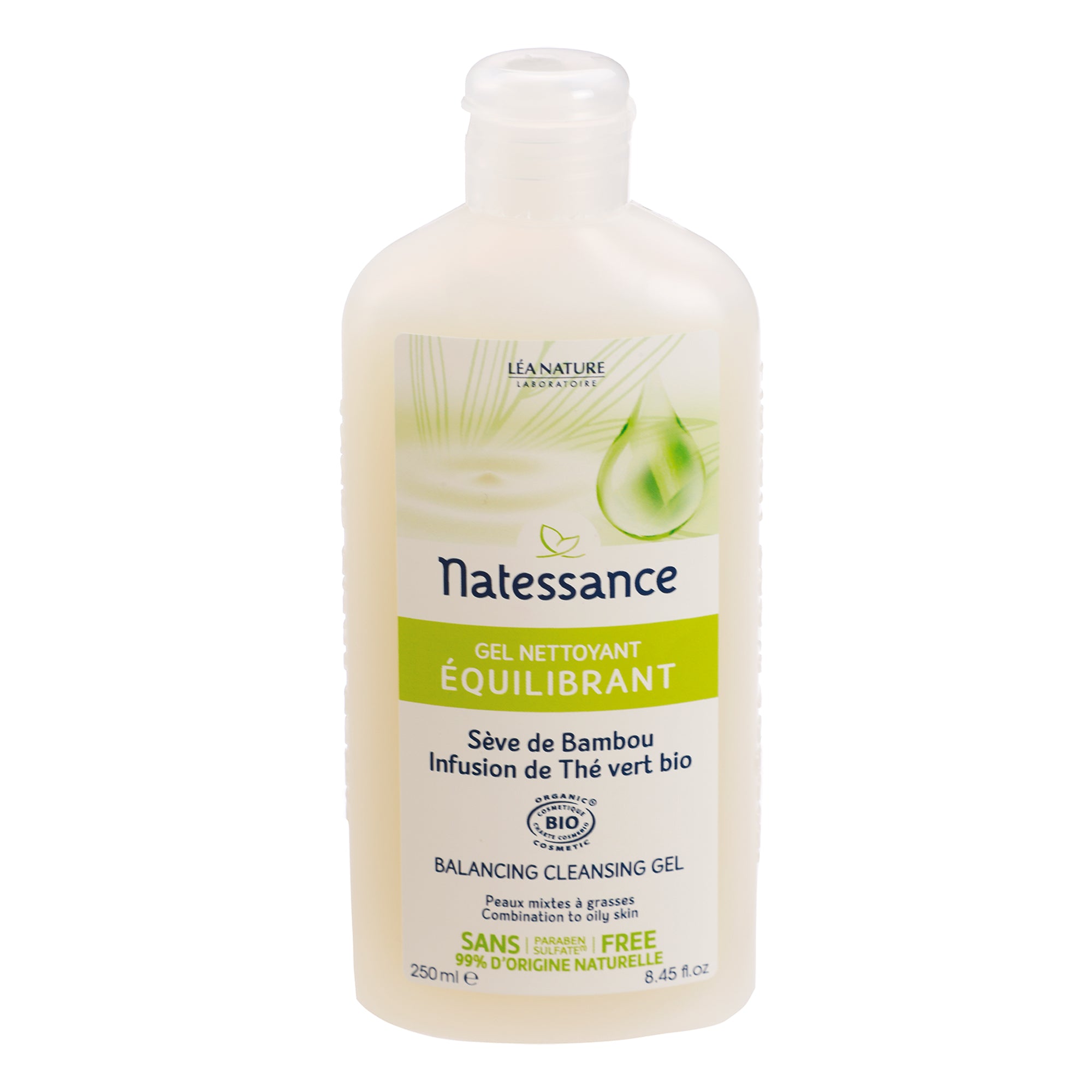 Gel nettoyant équilibrant bambou et thé vert bio