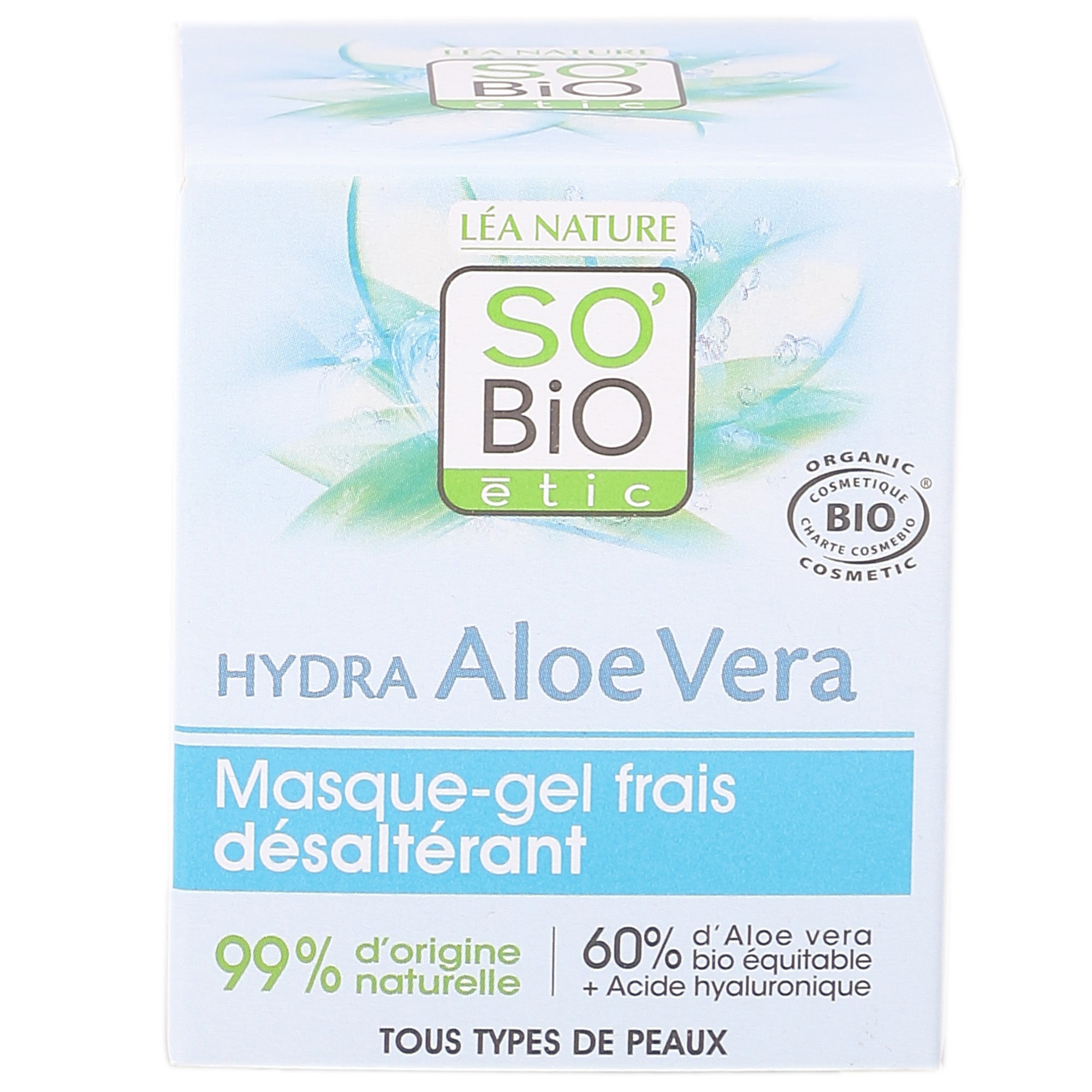 Masque gel frais hydratant