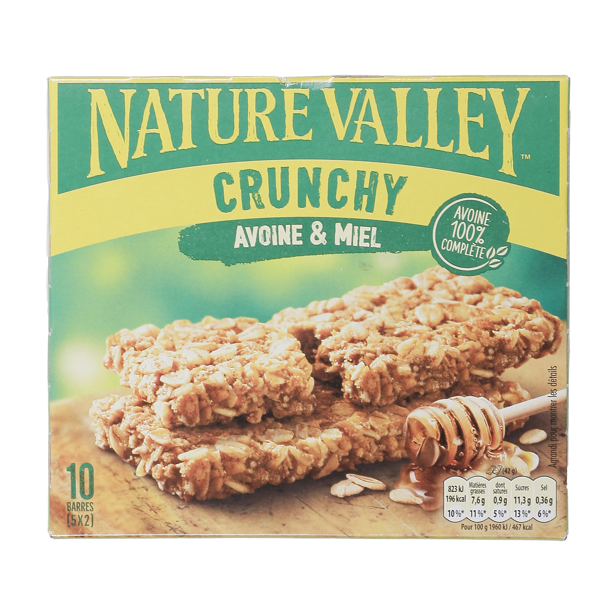 5 barres crunchy miel