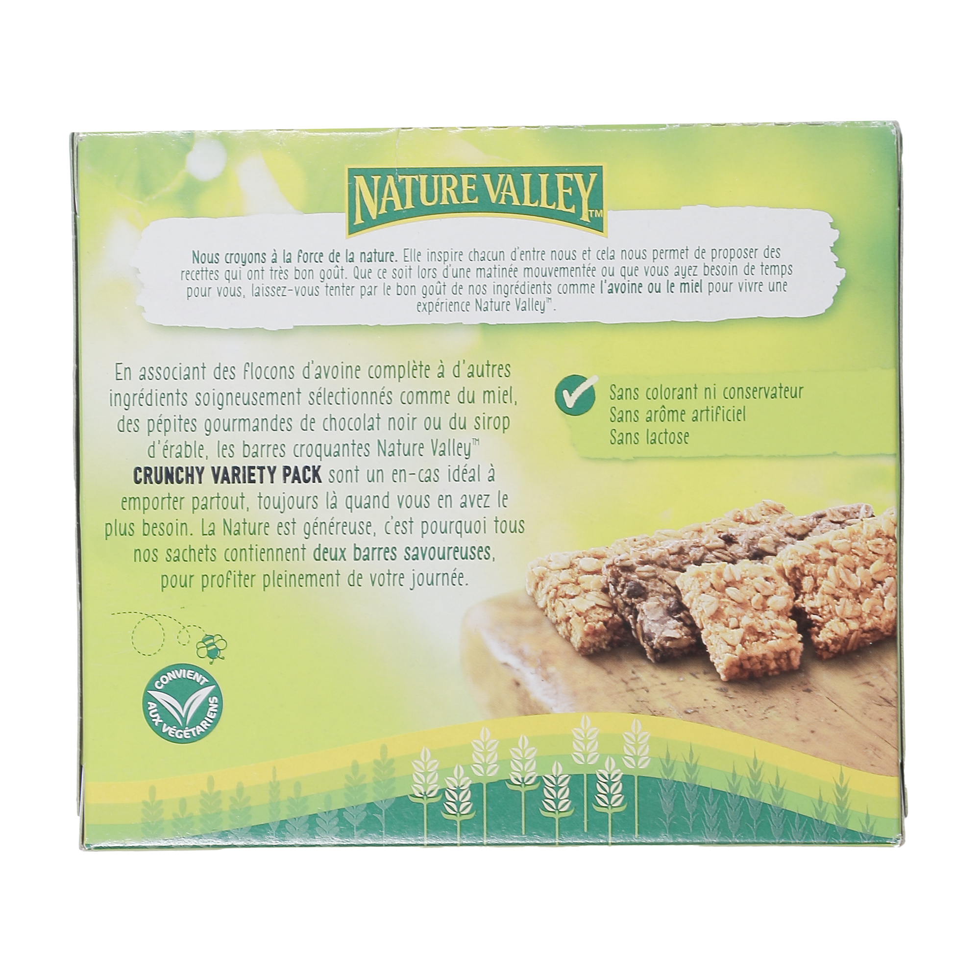 5 barres crunchy sirop érable, chocolat et miel