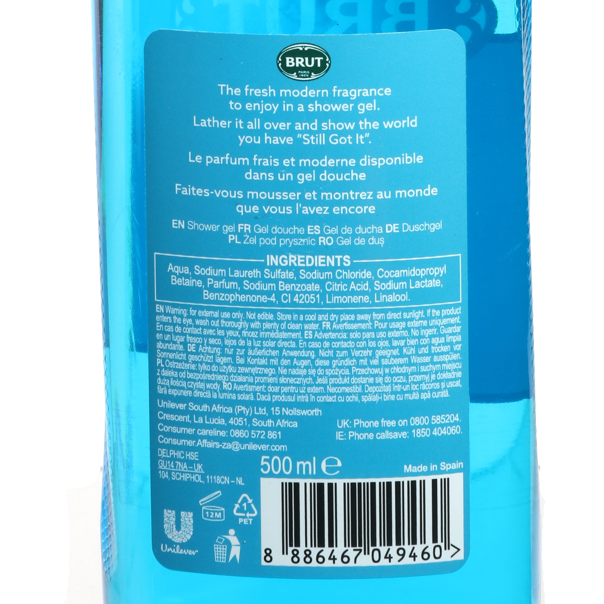 Gel douche sport