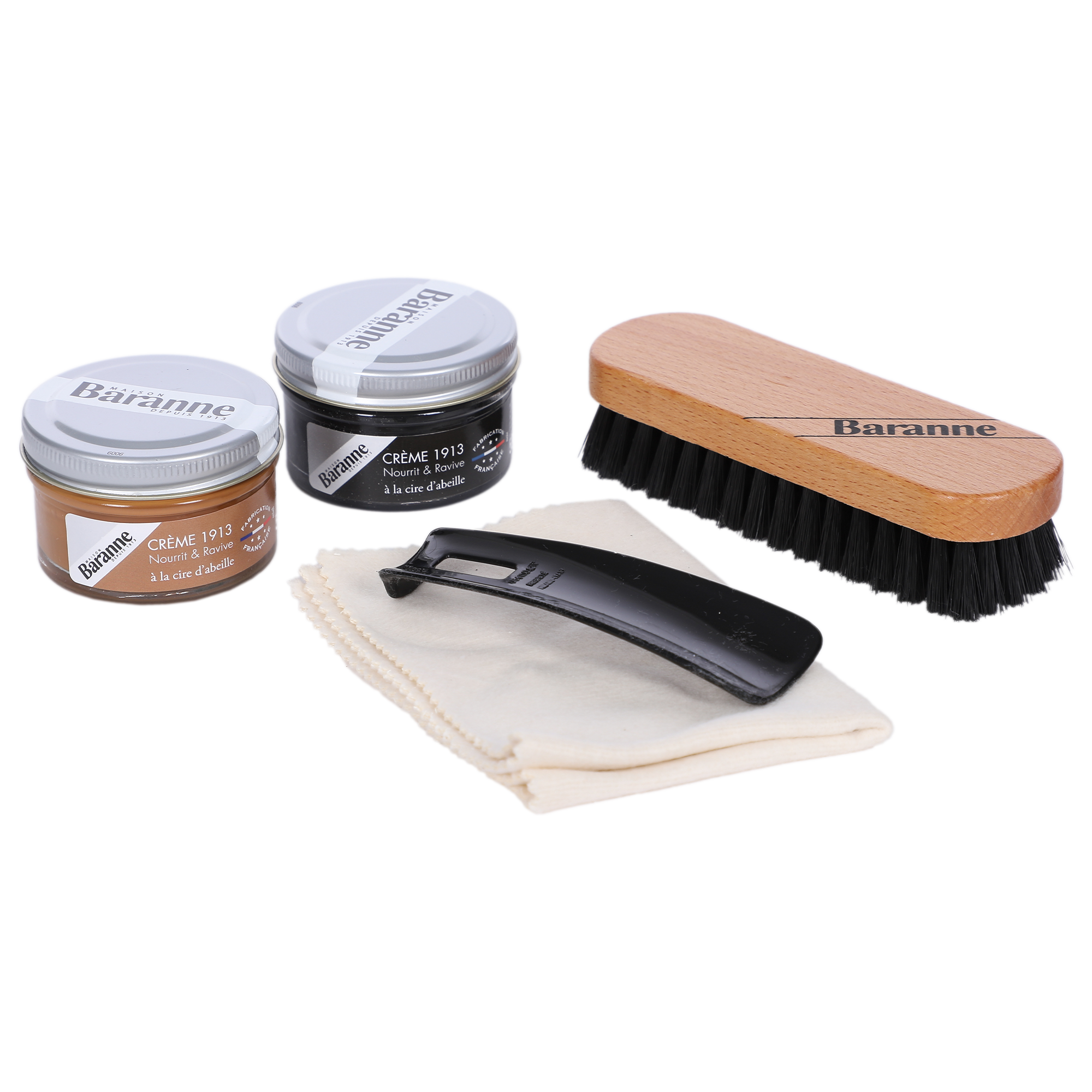 Kit de cirage noir et miel