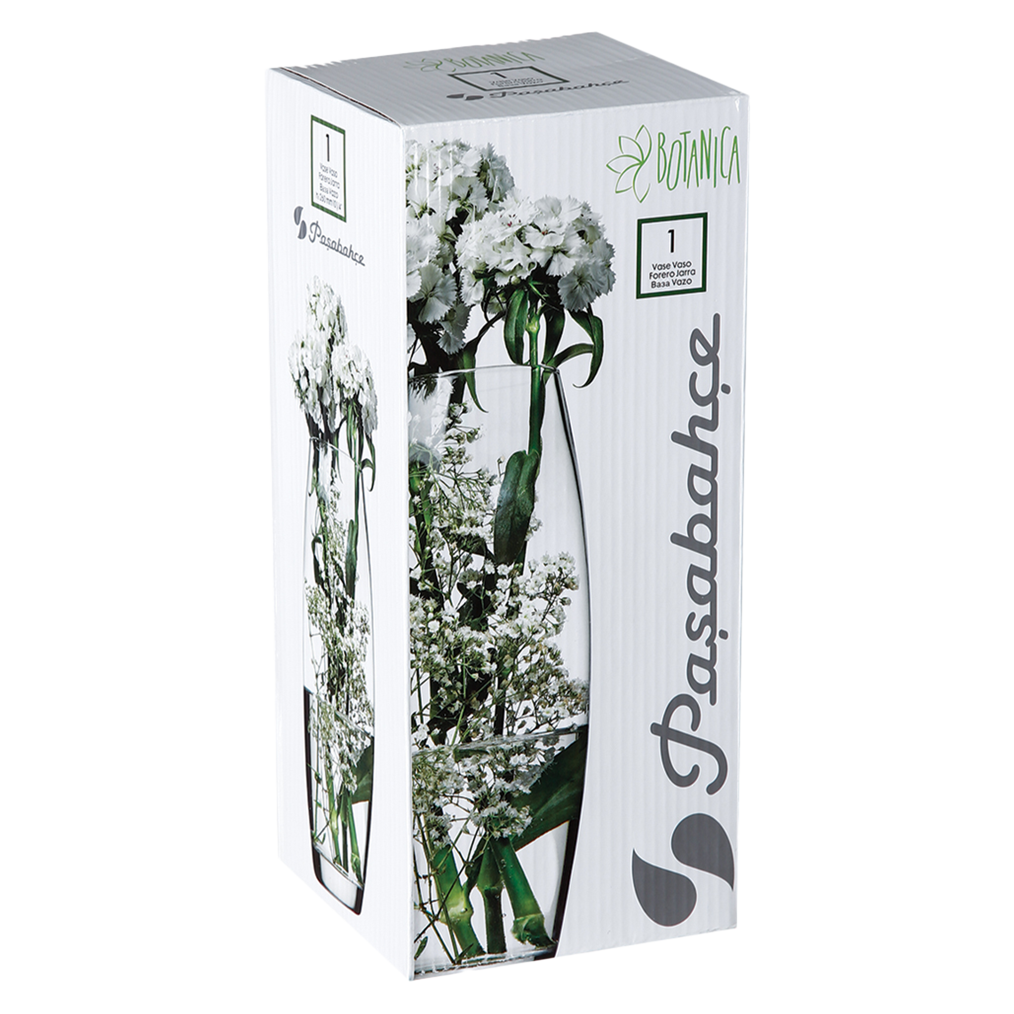 Vase Flora bombe transparent