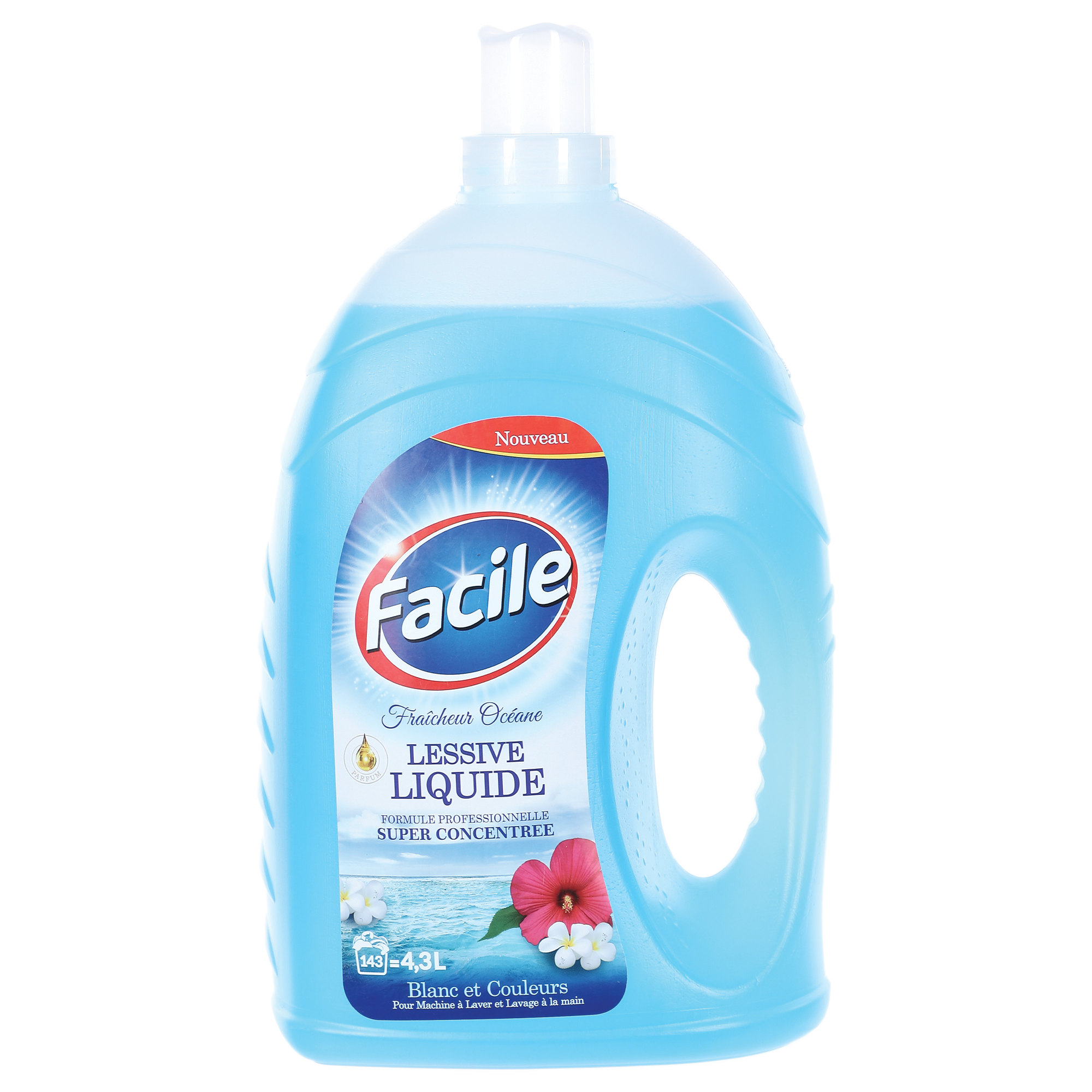 143 doses de lessive liquide fraîcheur océane