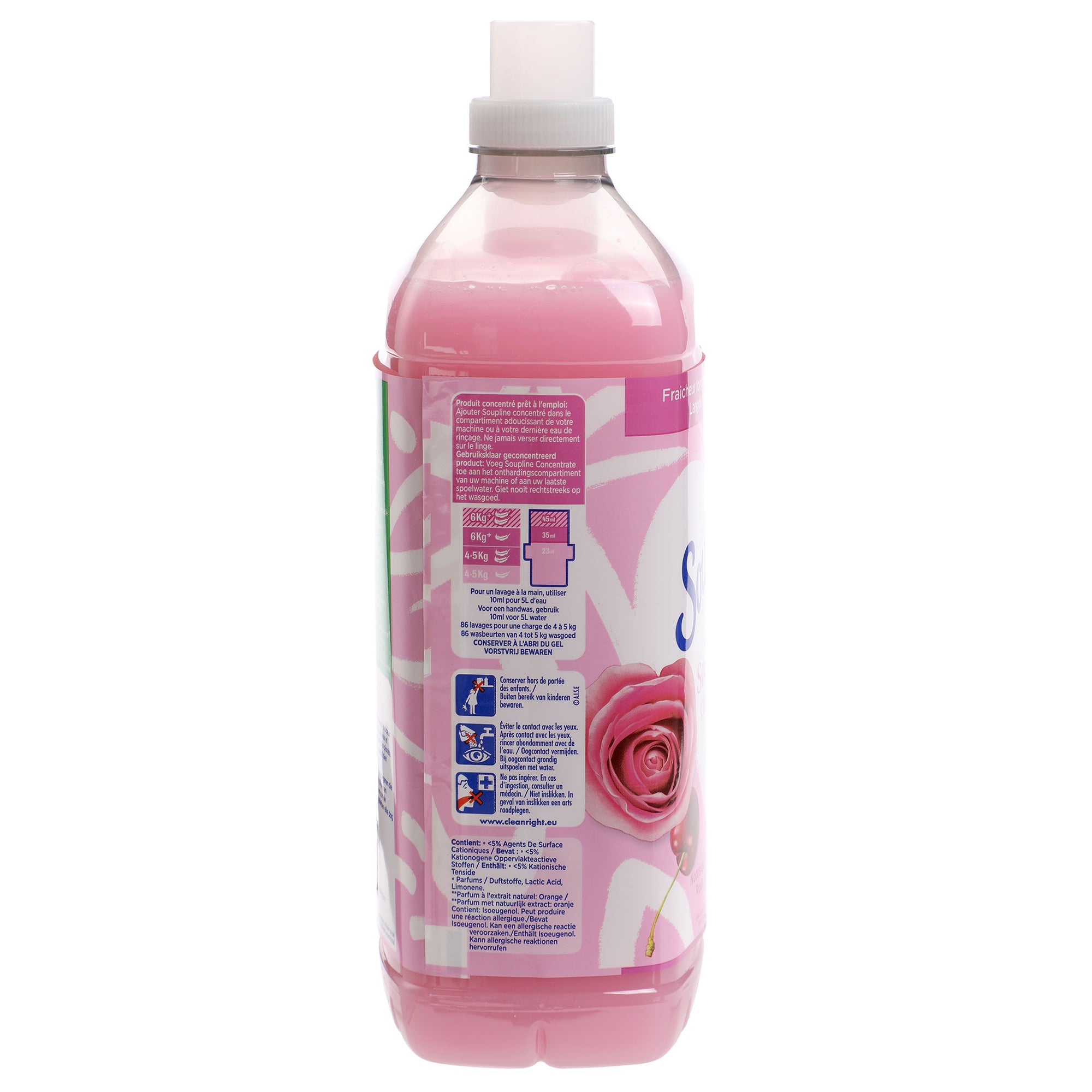 Adoucissant concentré rose et cerise