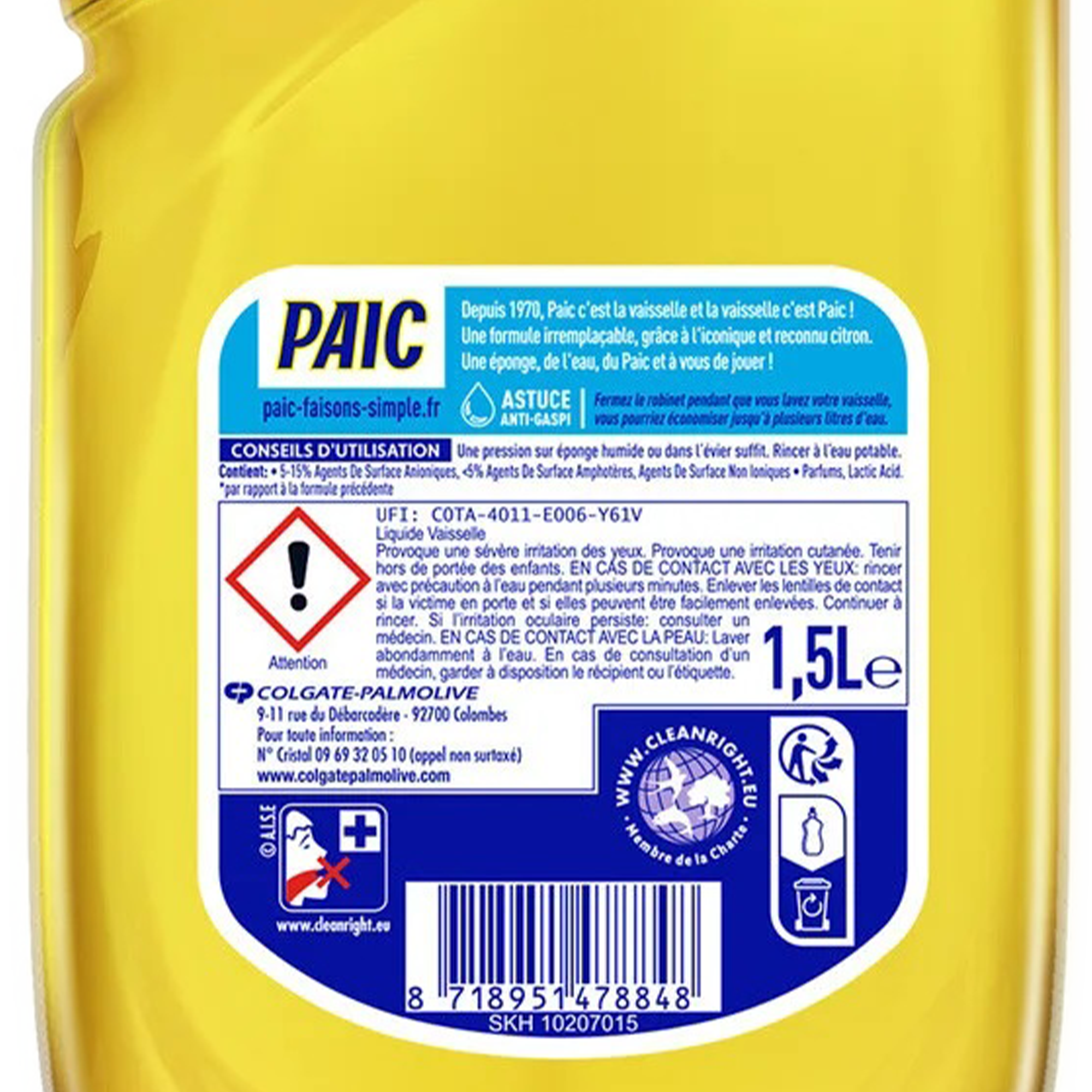 Liquide vaisselle super dégraissant citron