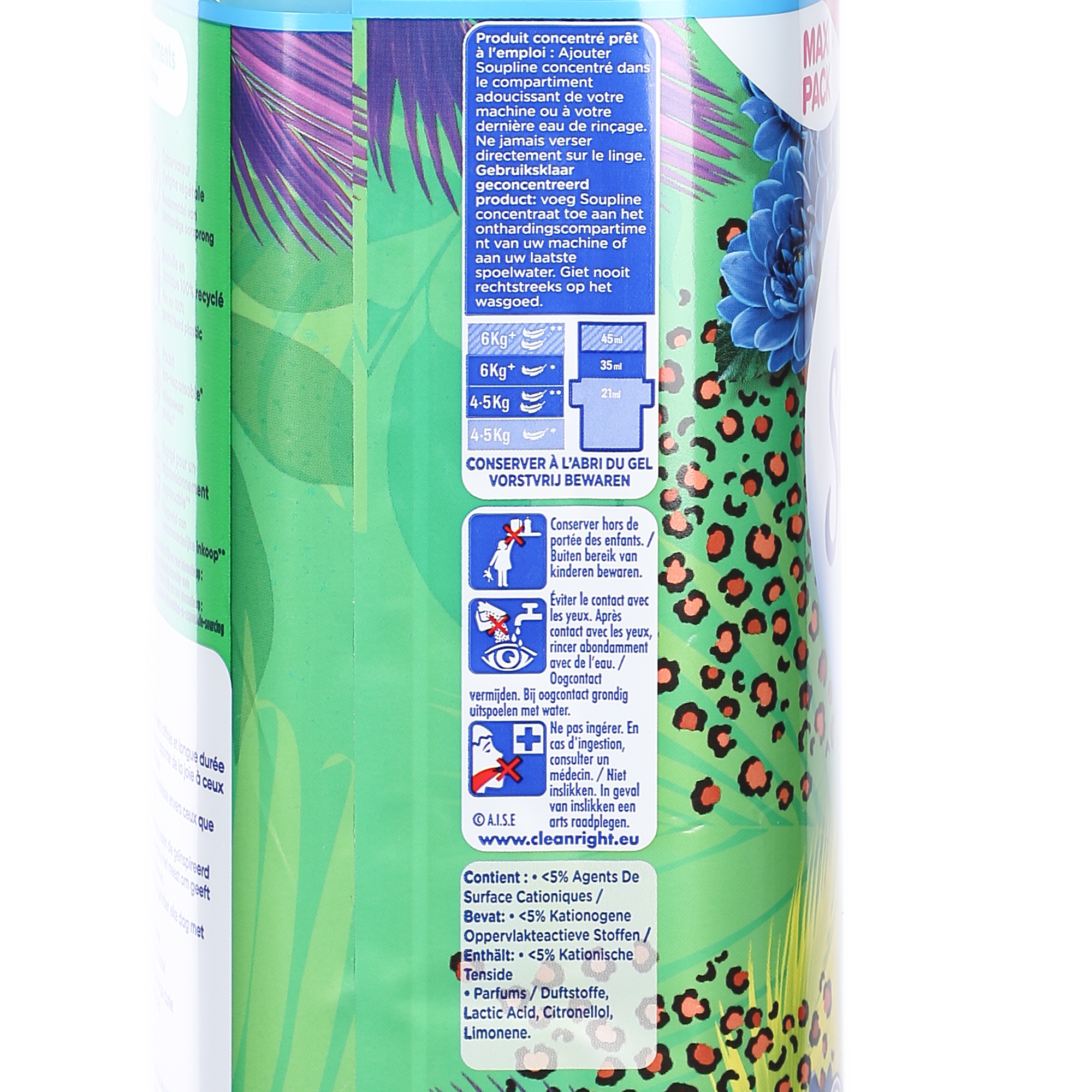 Adoucissant concentré fraicheur tropicale