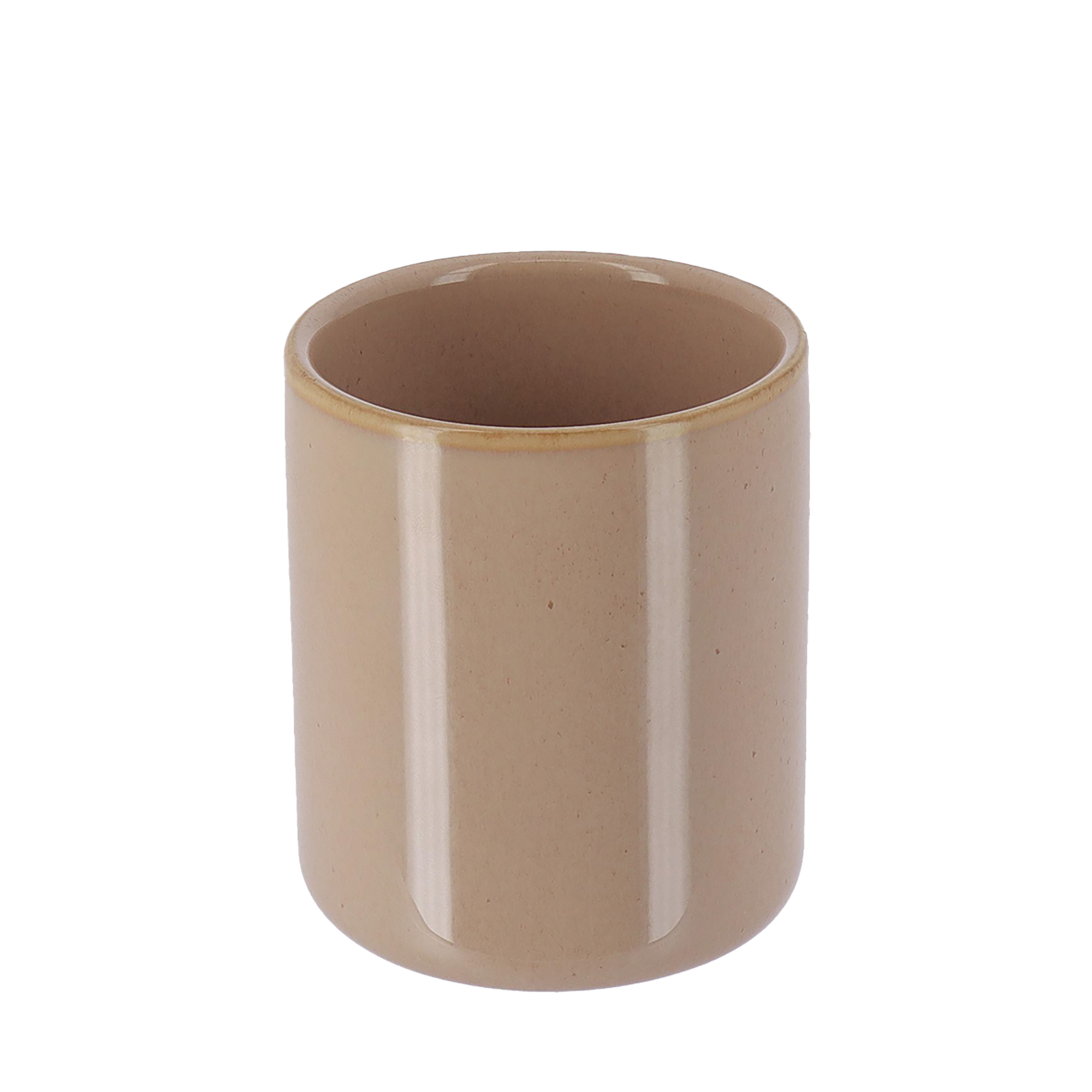 Gobelet de salle de bain beige