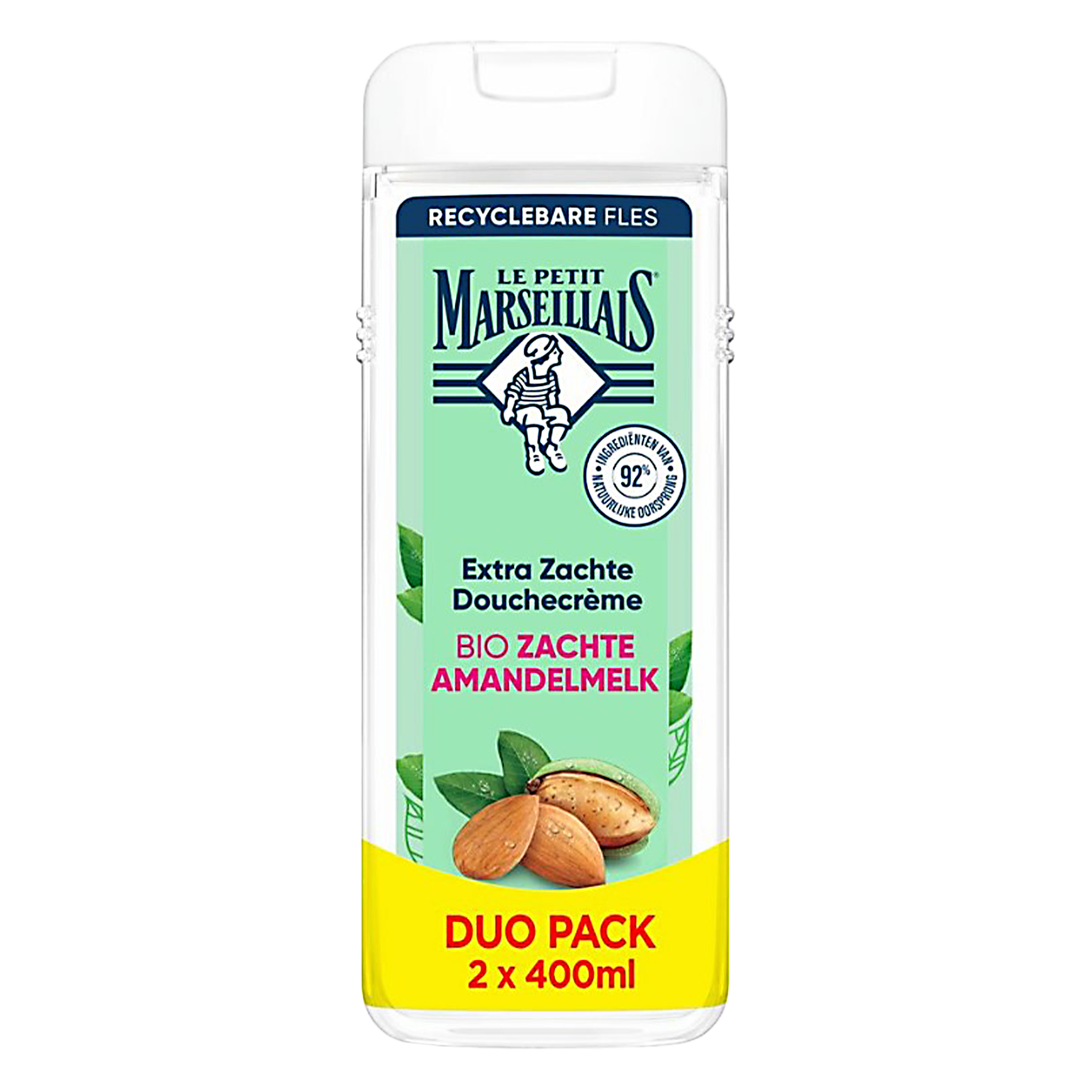Lot de 2 gels douche au lait d'amande