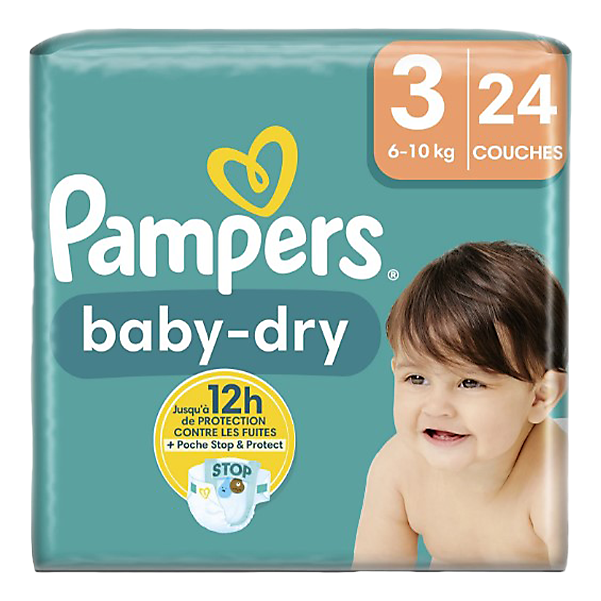 24 couches Baby dry taille 3 6-10 kg