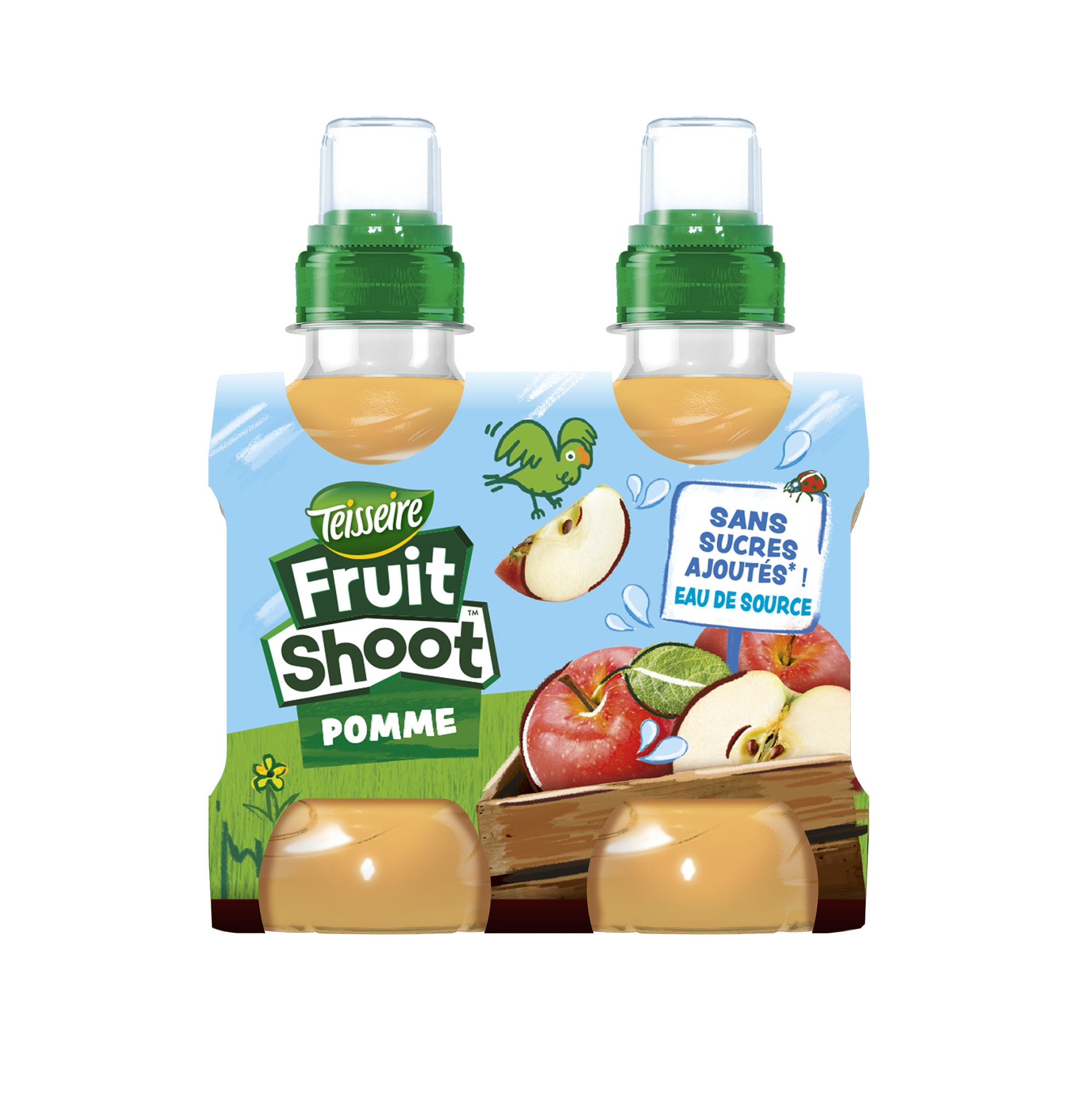 Lot de 4 bouteilles Fruitshoot pomme