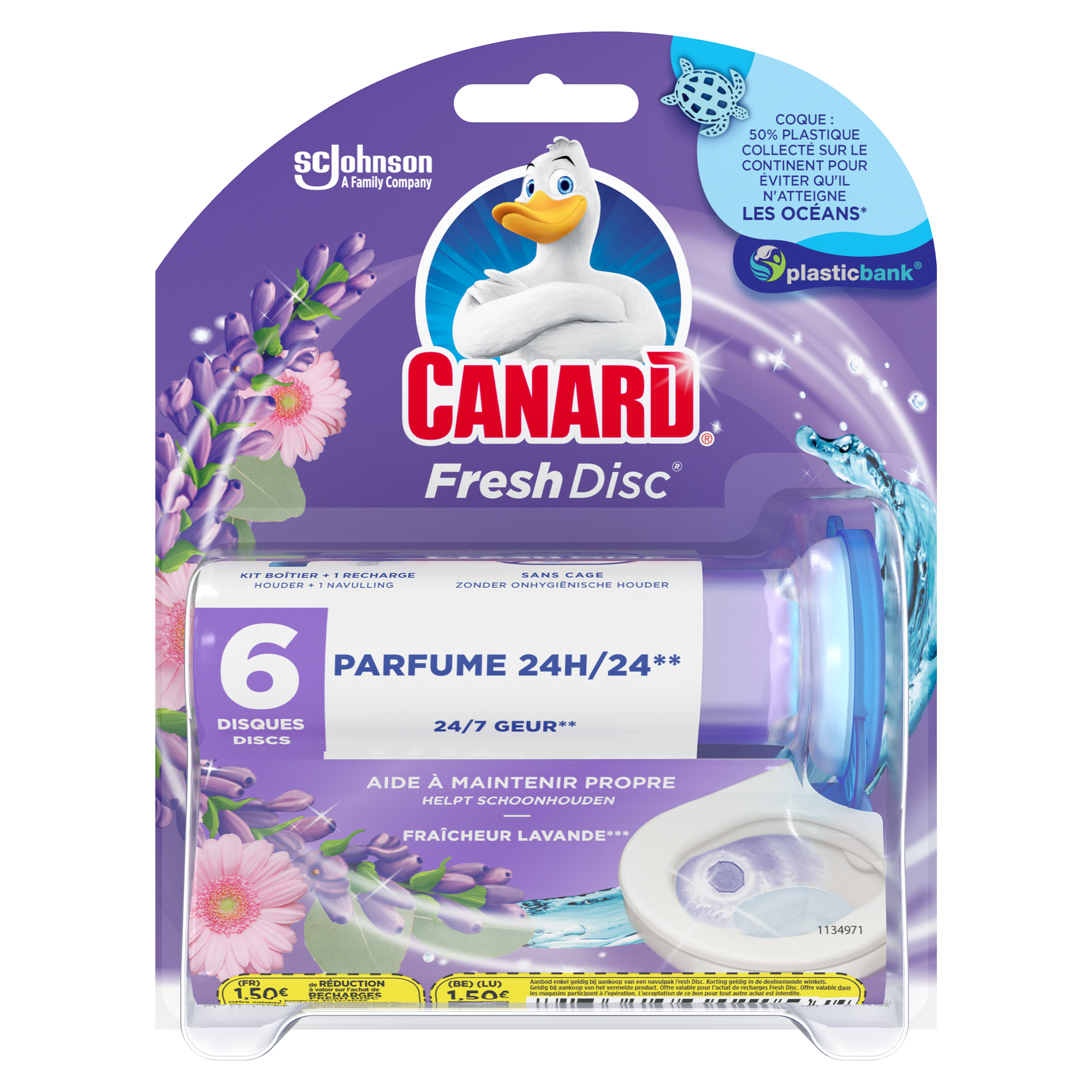 Applicateur fresh disc + 6 disques fraicheur lavande