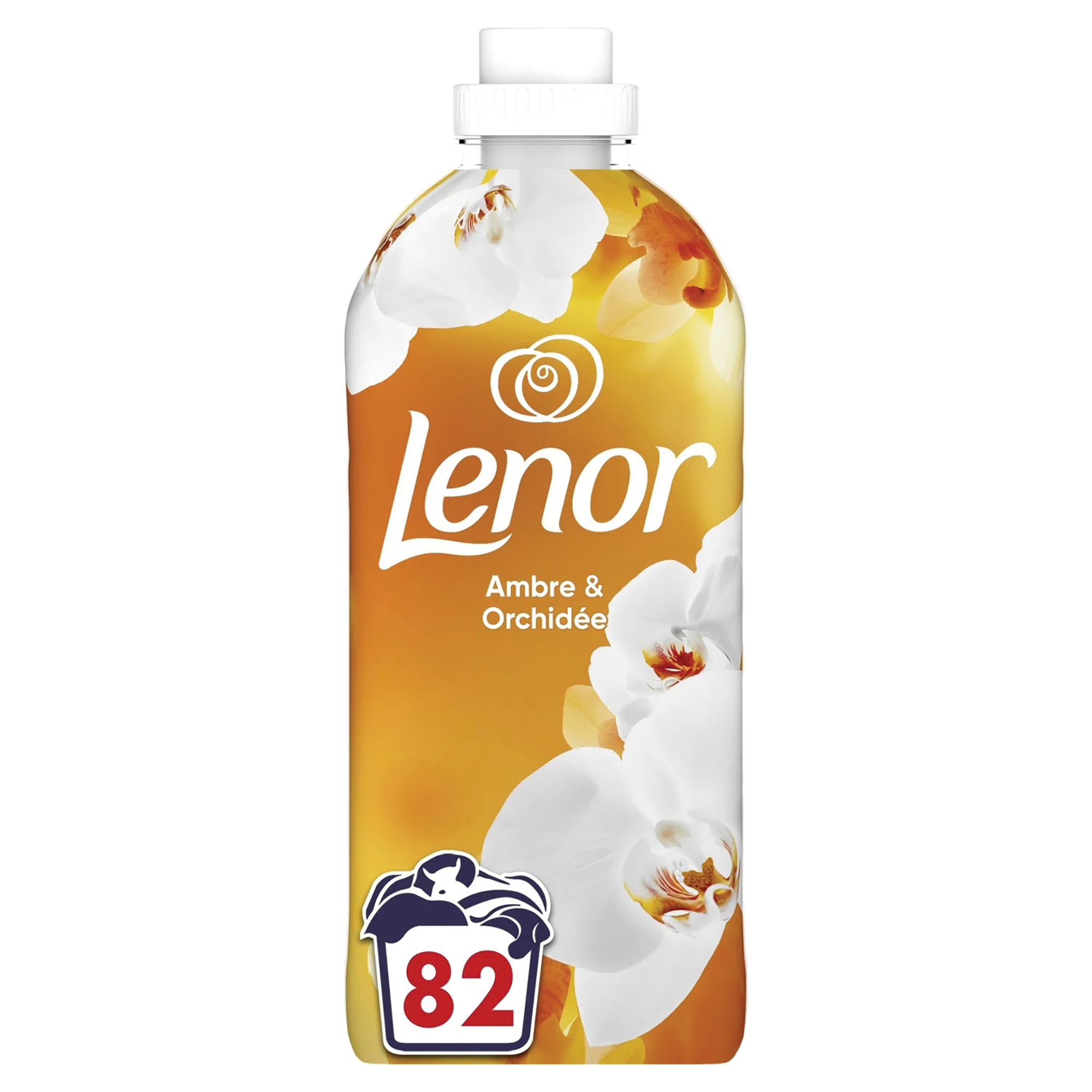 82 doses d'adoucissant ambre et orchidée