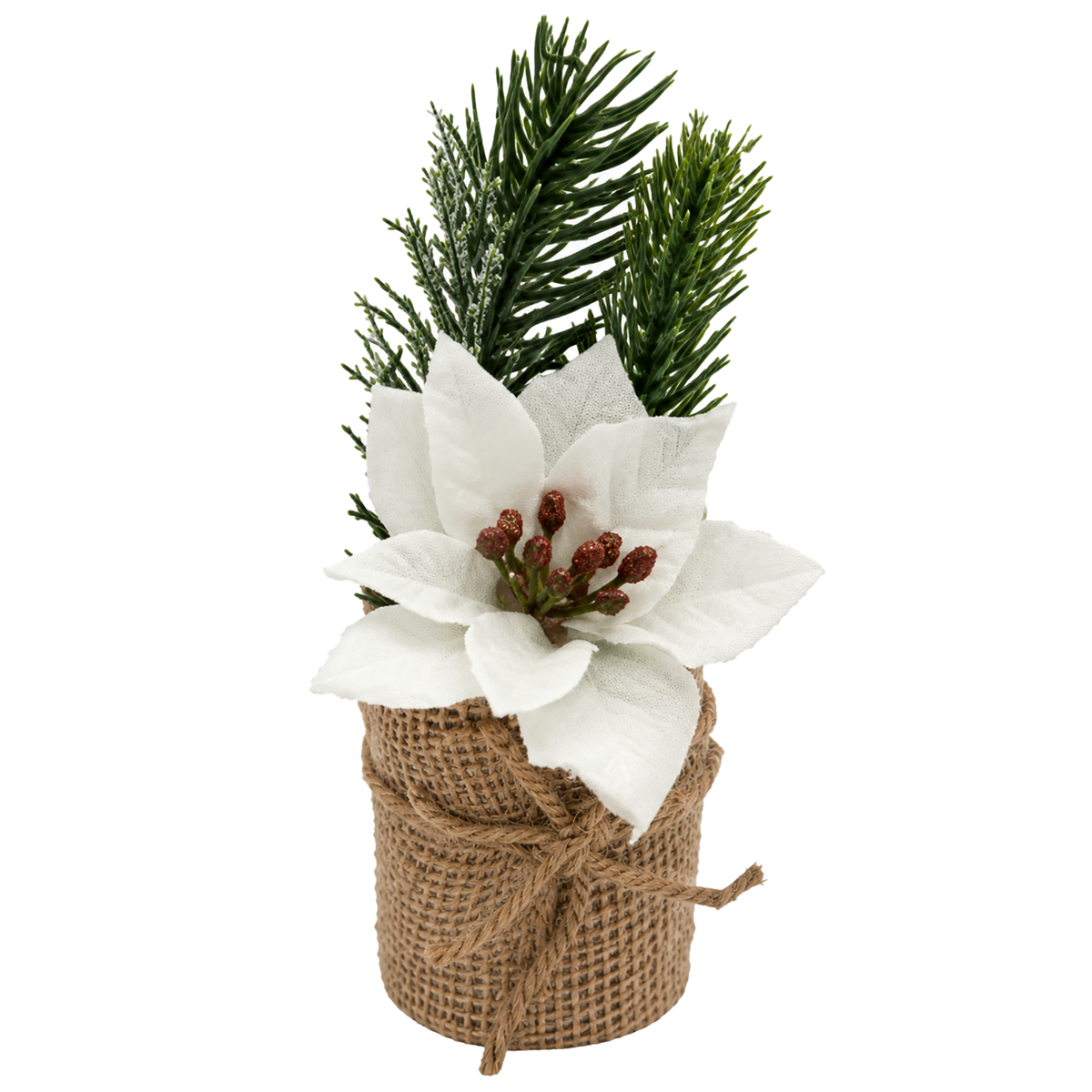 Plante de Noël à poser Poinsettia 16 cm