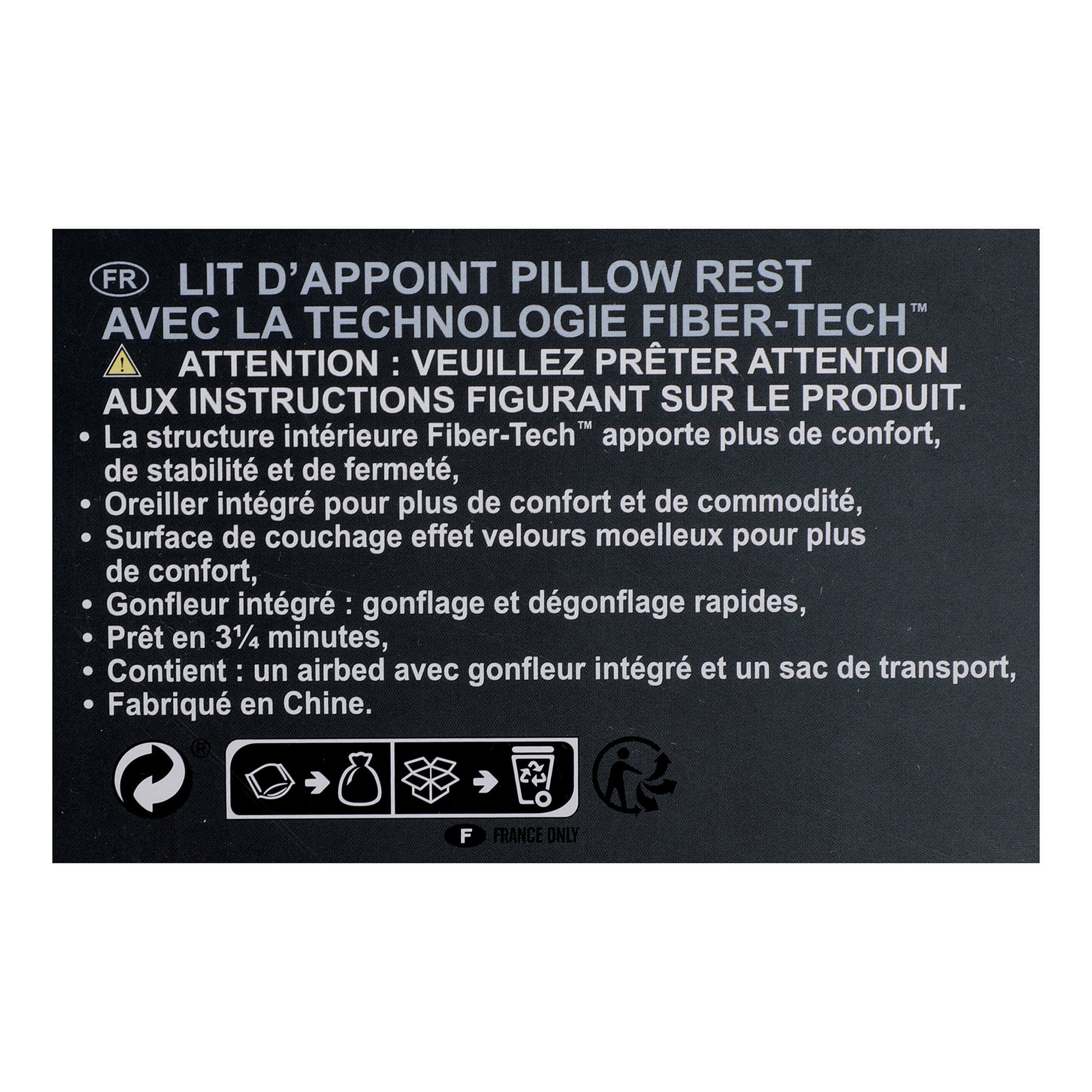 Matelas gonflable électrique 2 places