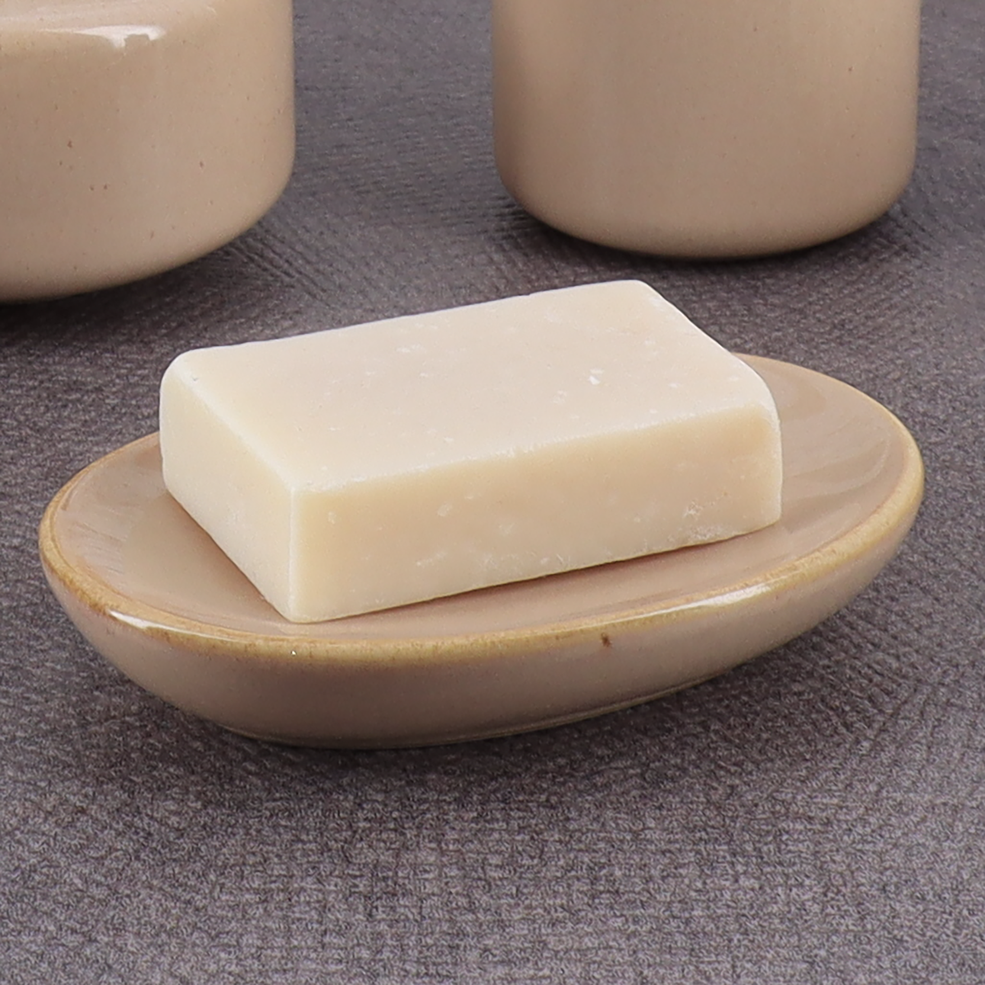 Porte savon beige