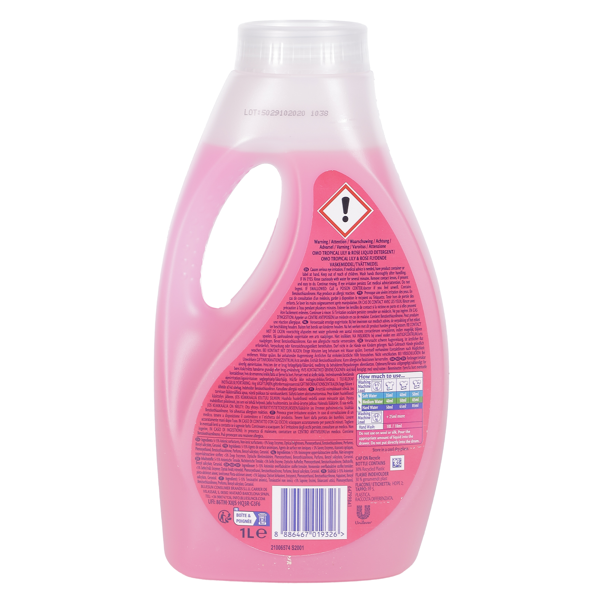 20 doses de lessive liquide tropical