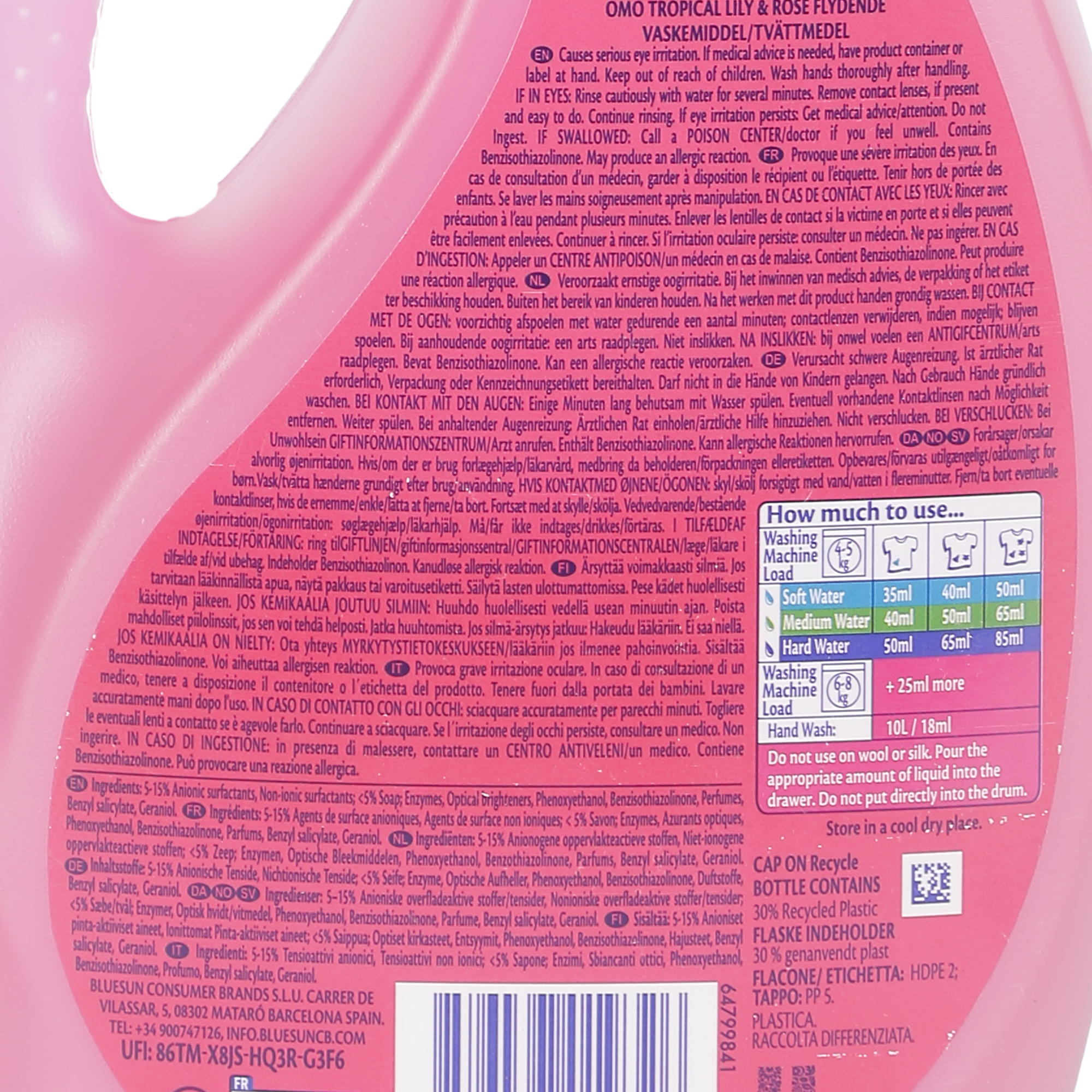20 doses de lessive liquide tropical