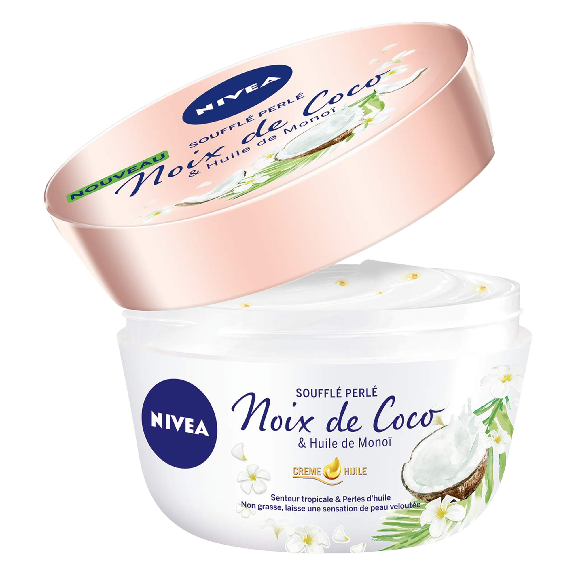 Baume soufflé perle noix de coco et huile de monoï