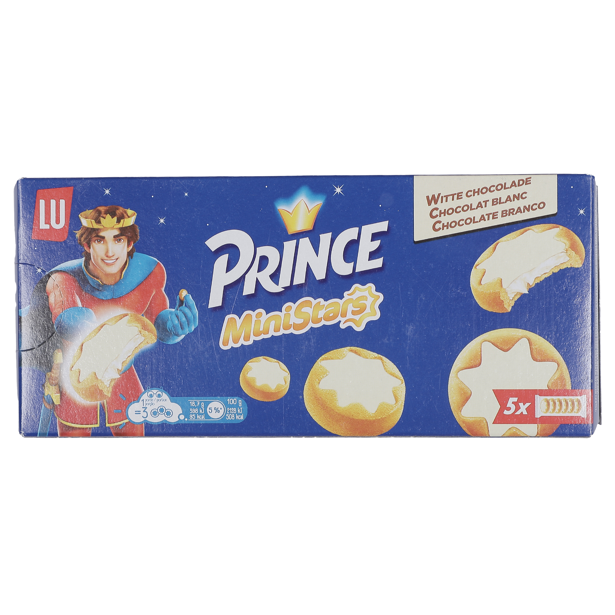 Biscuits ministars coeur chocolat blanc