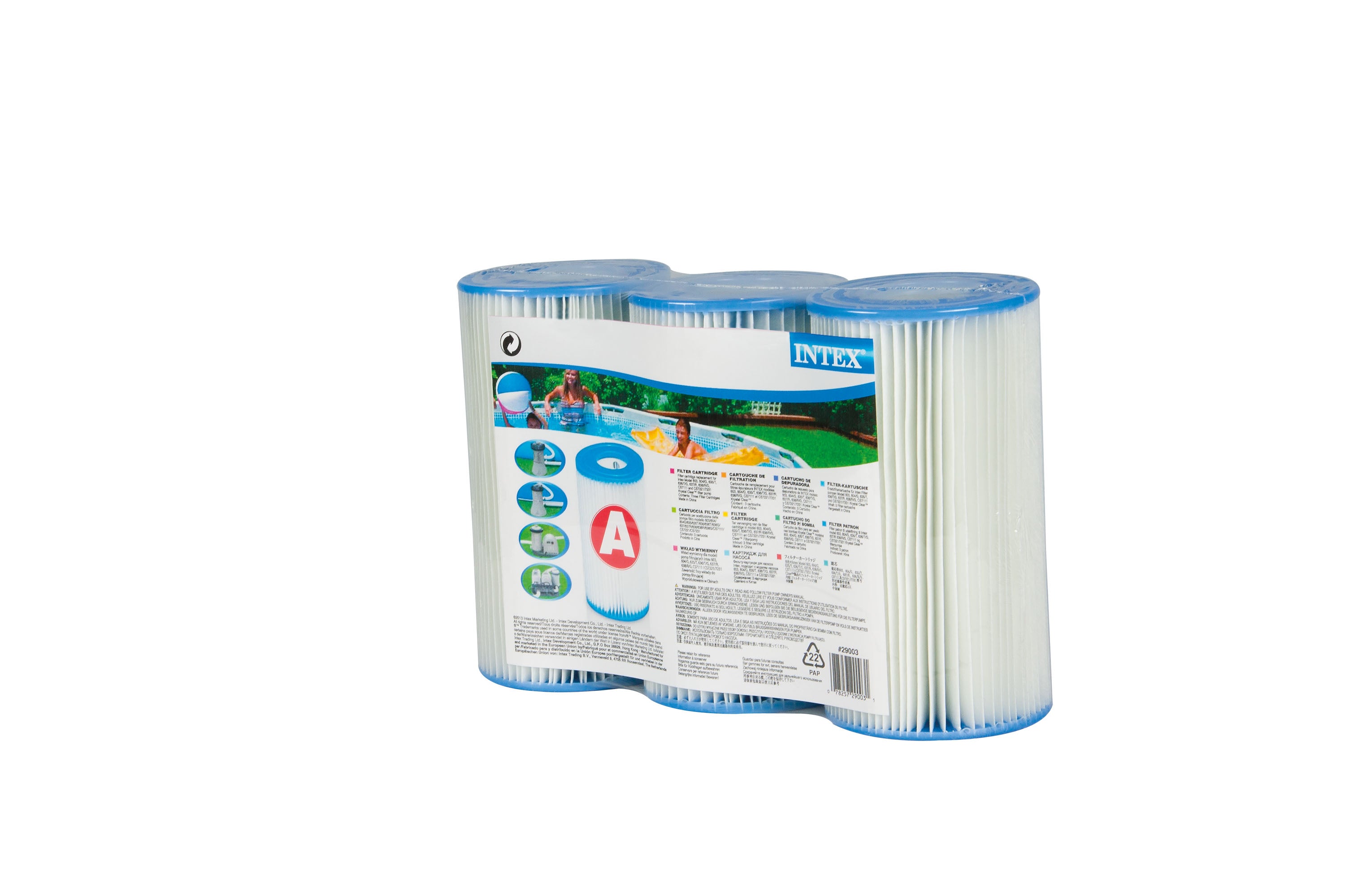 Lot de 3 cartouches de filtration piscine