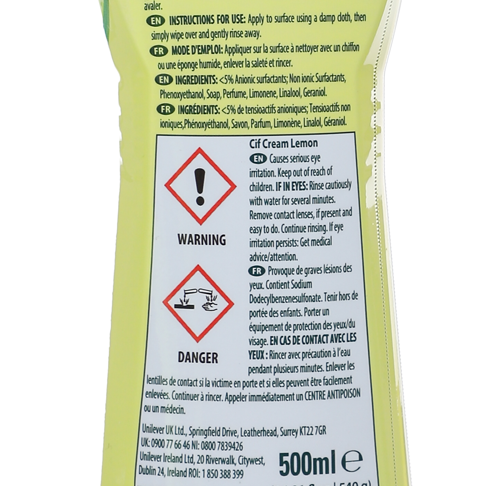 Crème à récurer microcristaux citron