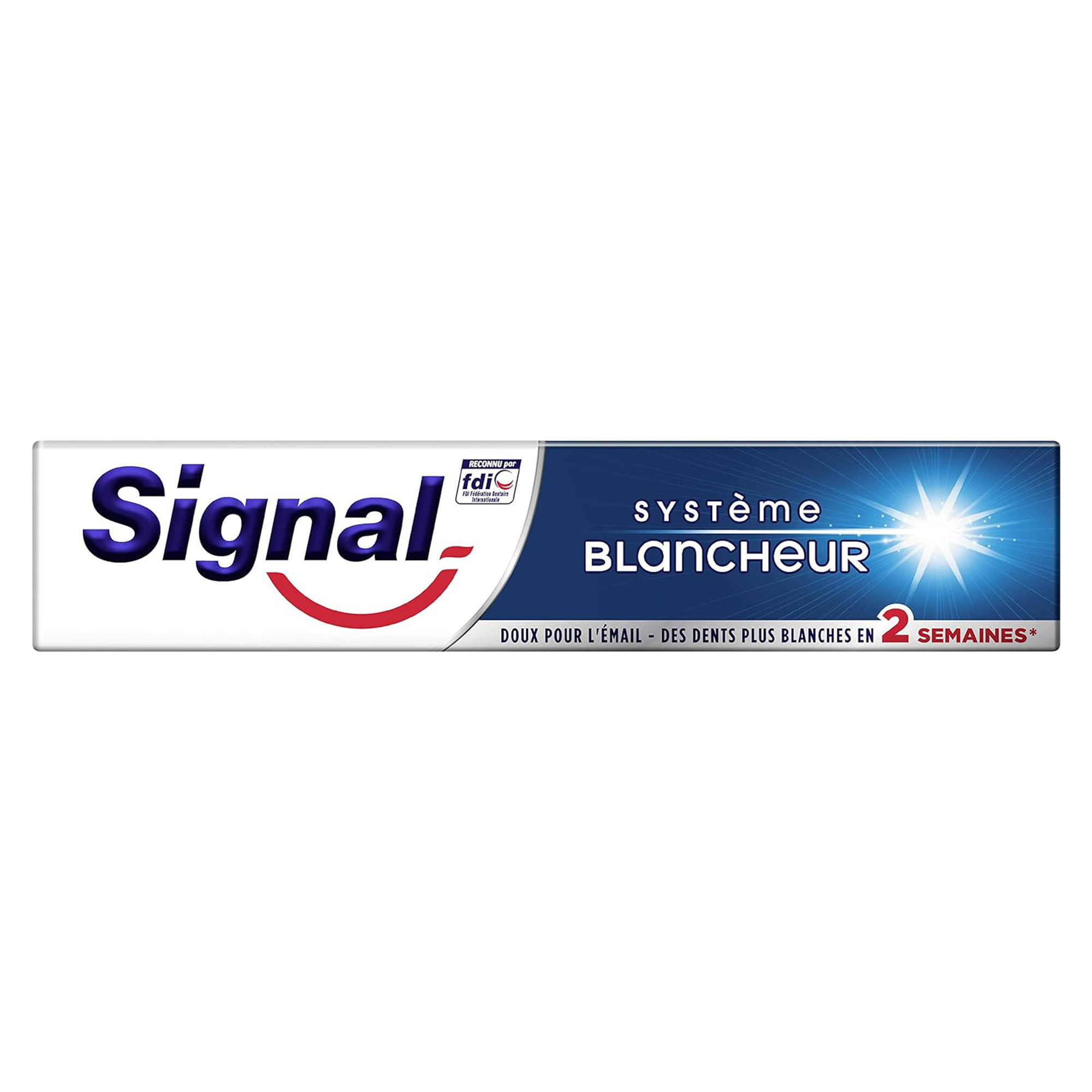Tube de dentifrice système blancheur