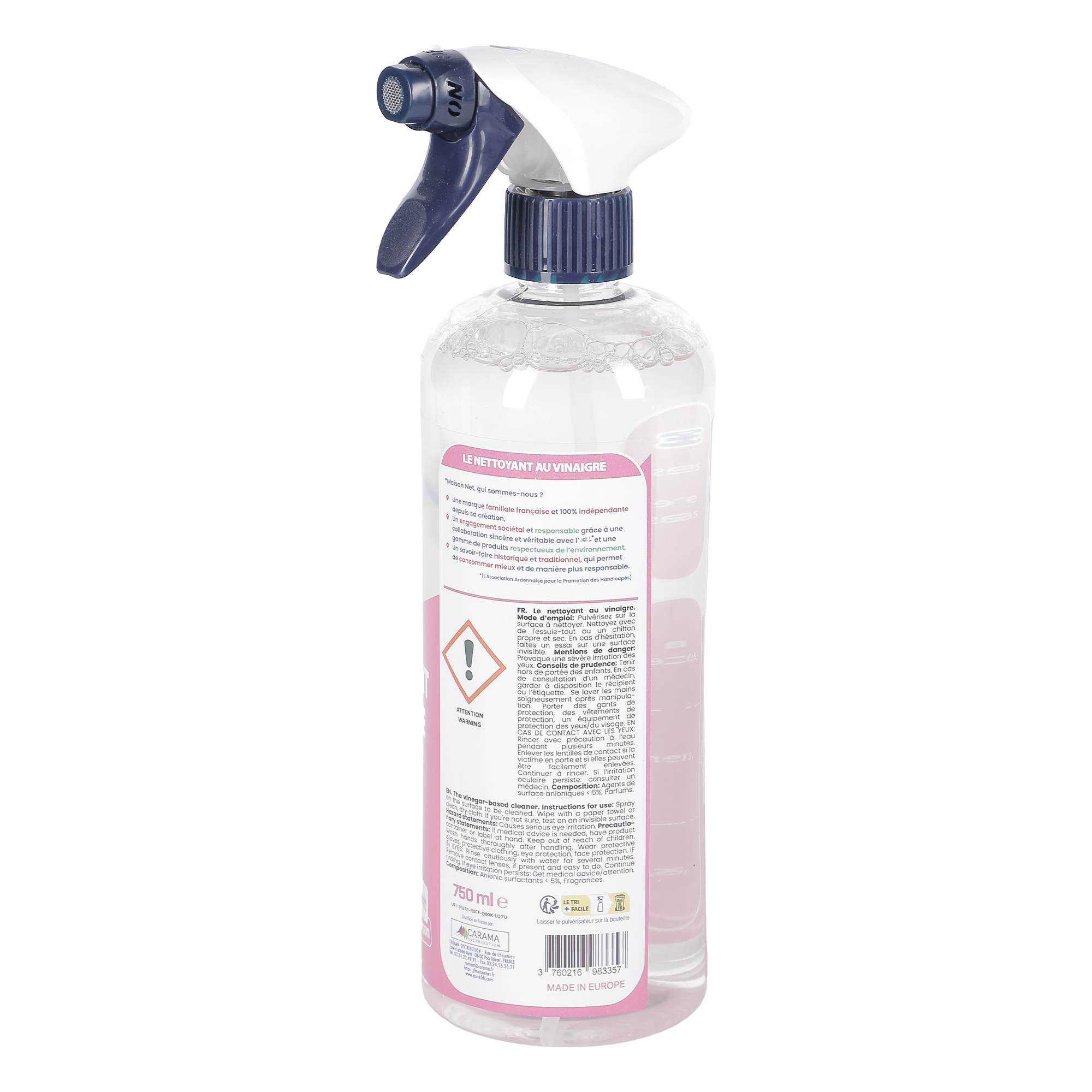 Spray nettoyant vinaigre multi usages aux fruits rouges