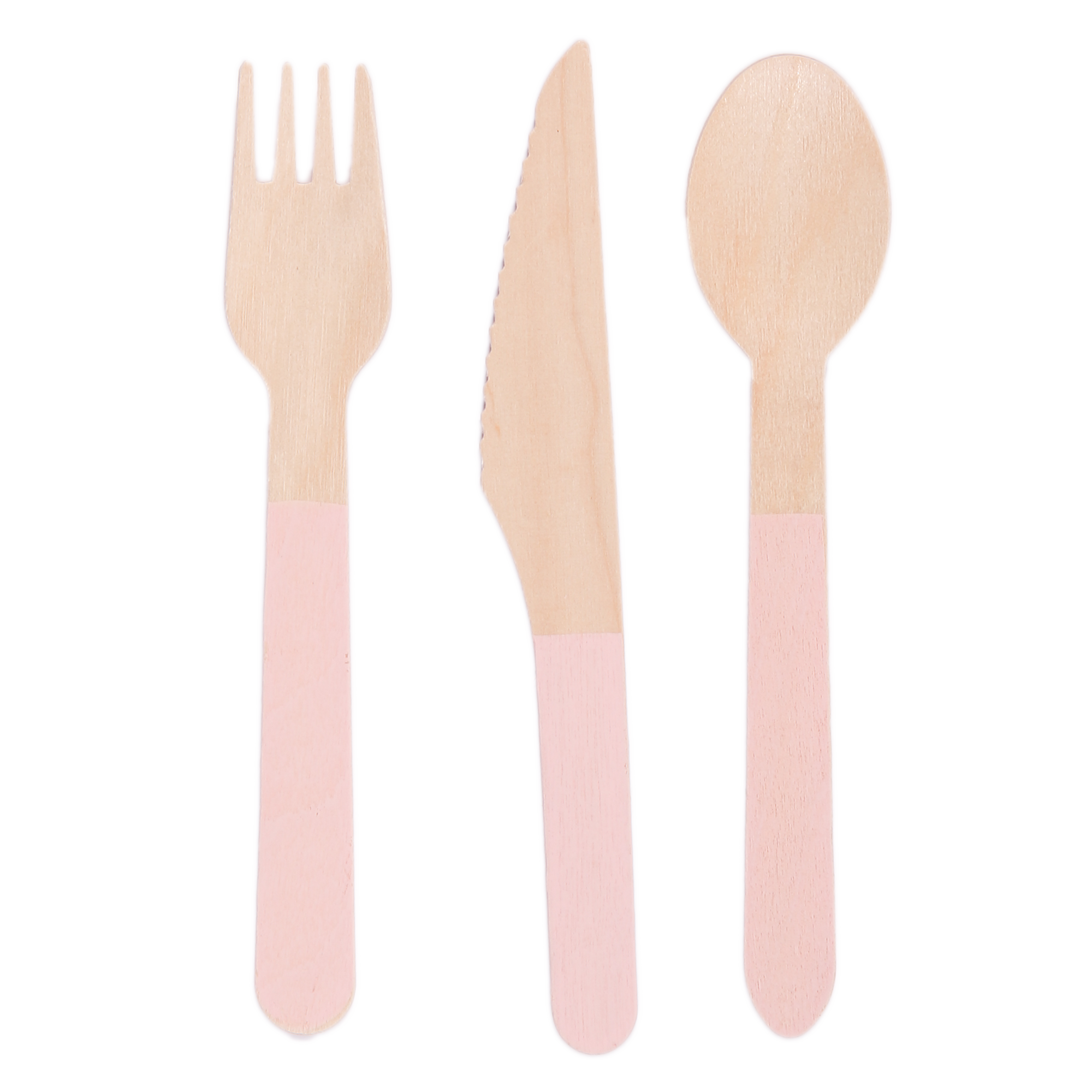 Set de 18 couverts en bois rose