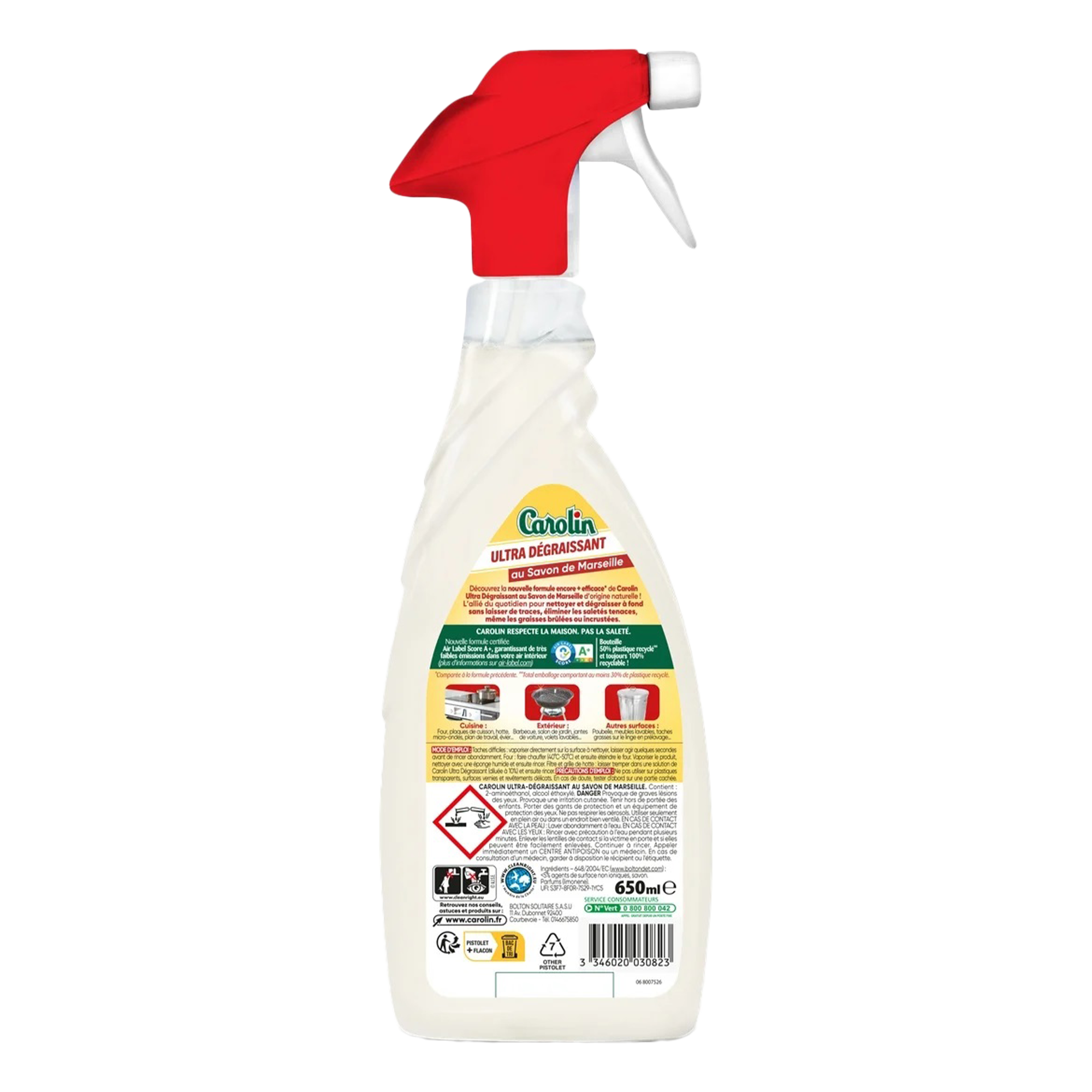 Spray nettoyant ultra dégraissant au savon de Marseille
