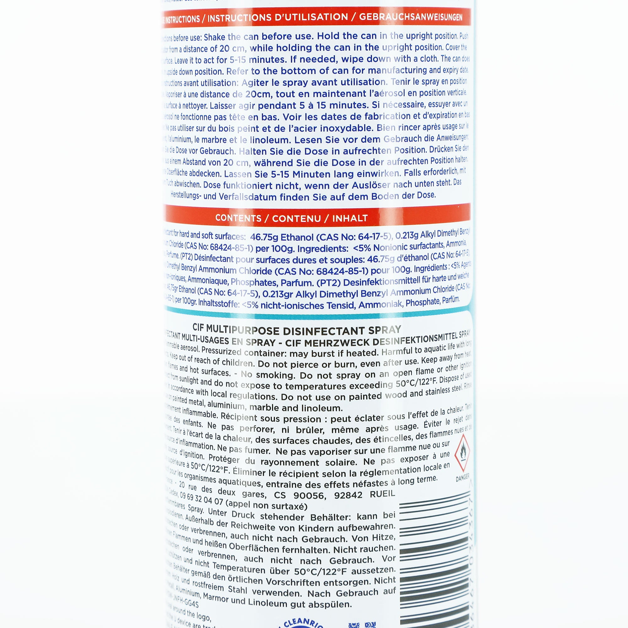 Spray désinfectant multi-surface