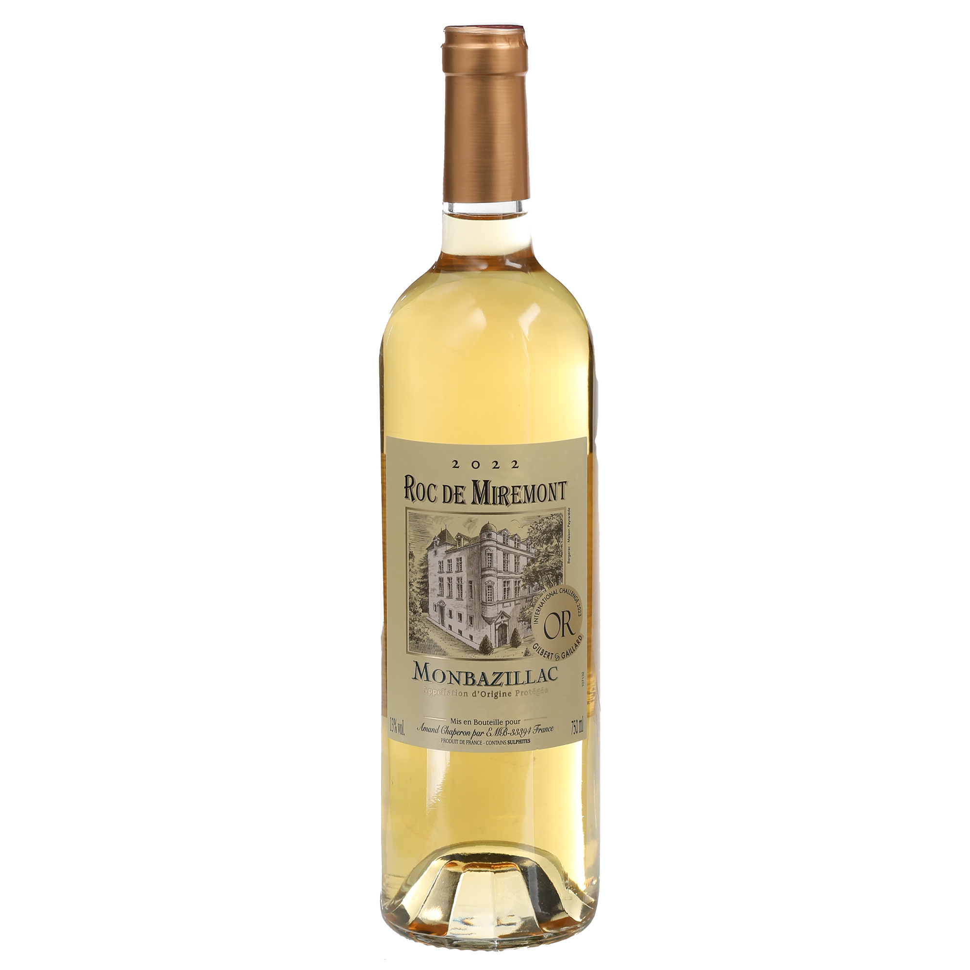 MONBAZILLAC ROC DE MIREMONT 2022 13% MEDAILLE D OR