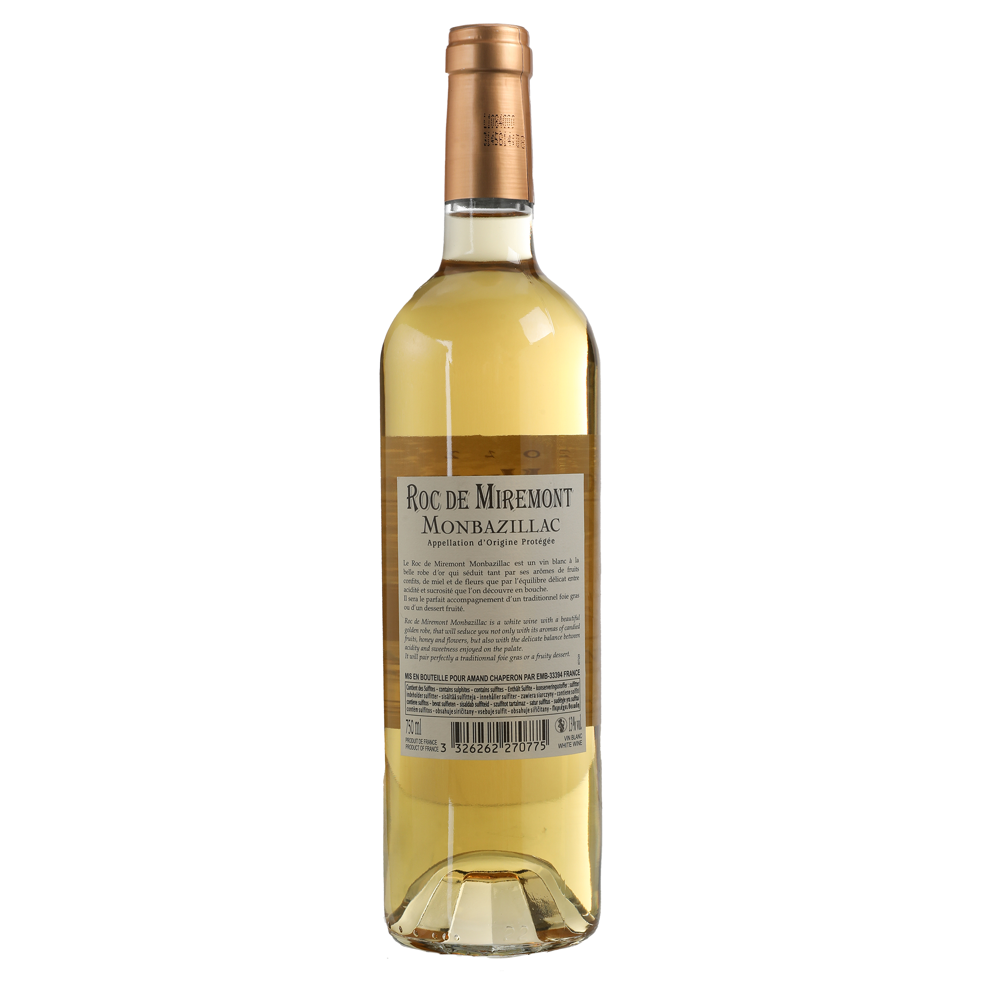 MONBAZILLAC ROC DE MIREMONT 2022 13% MEDAILLE D OR
