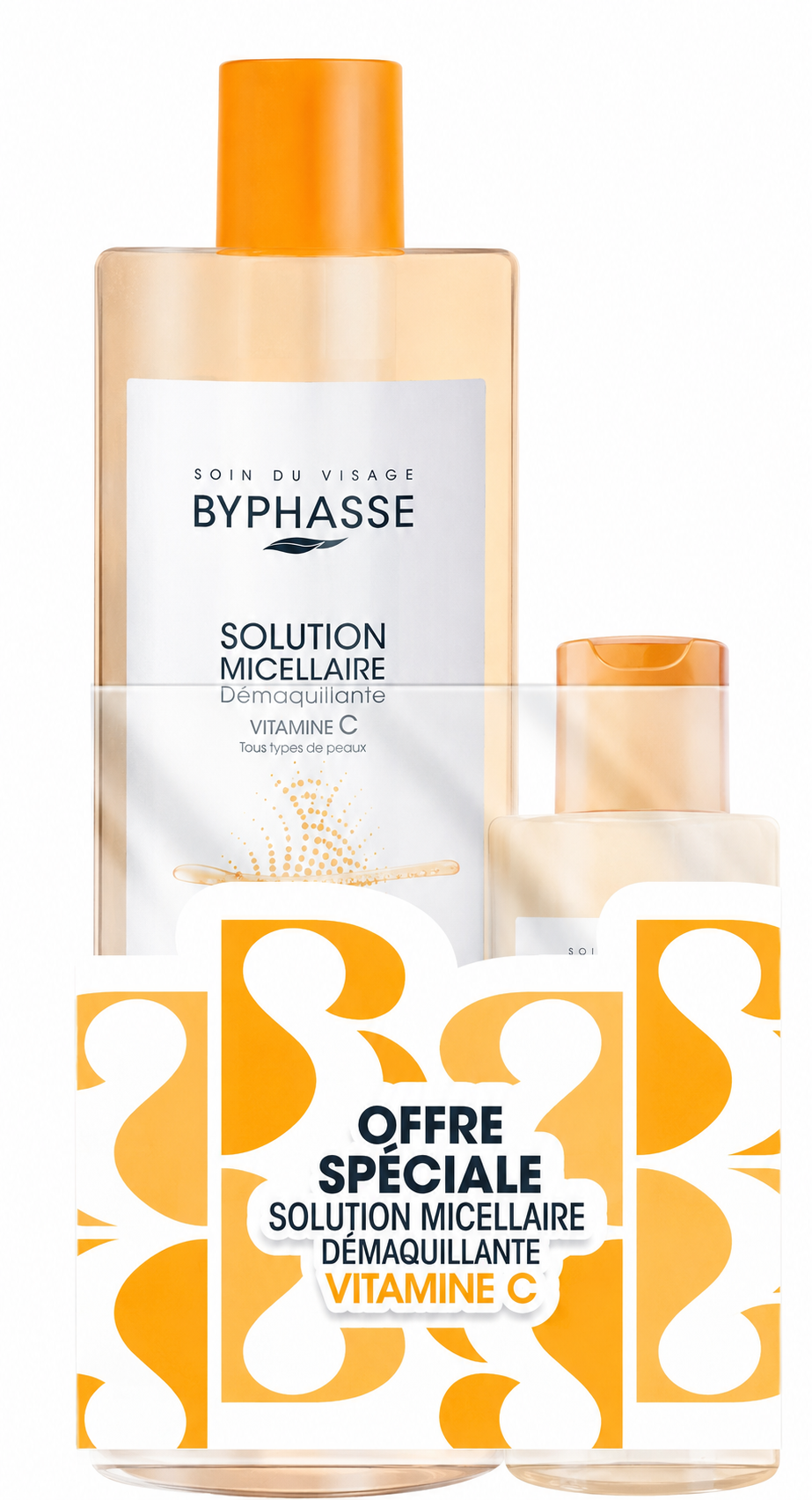 Lot eau micellaire 500ml + 1 flacon 100ml Byphase