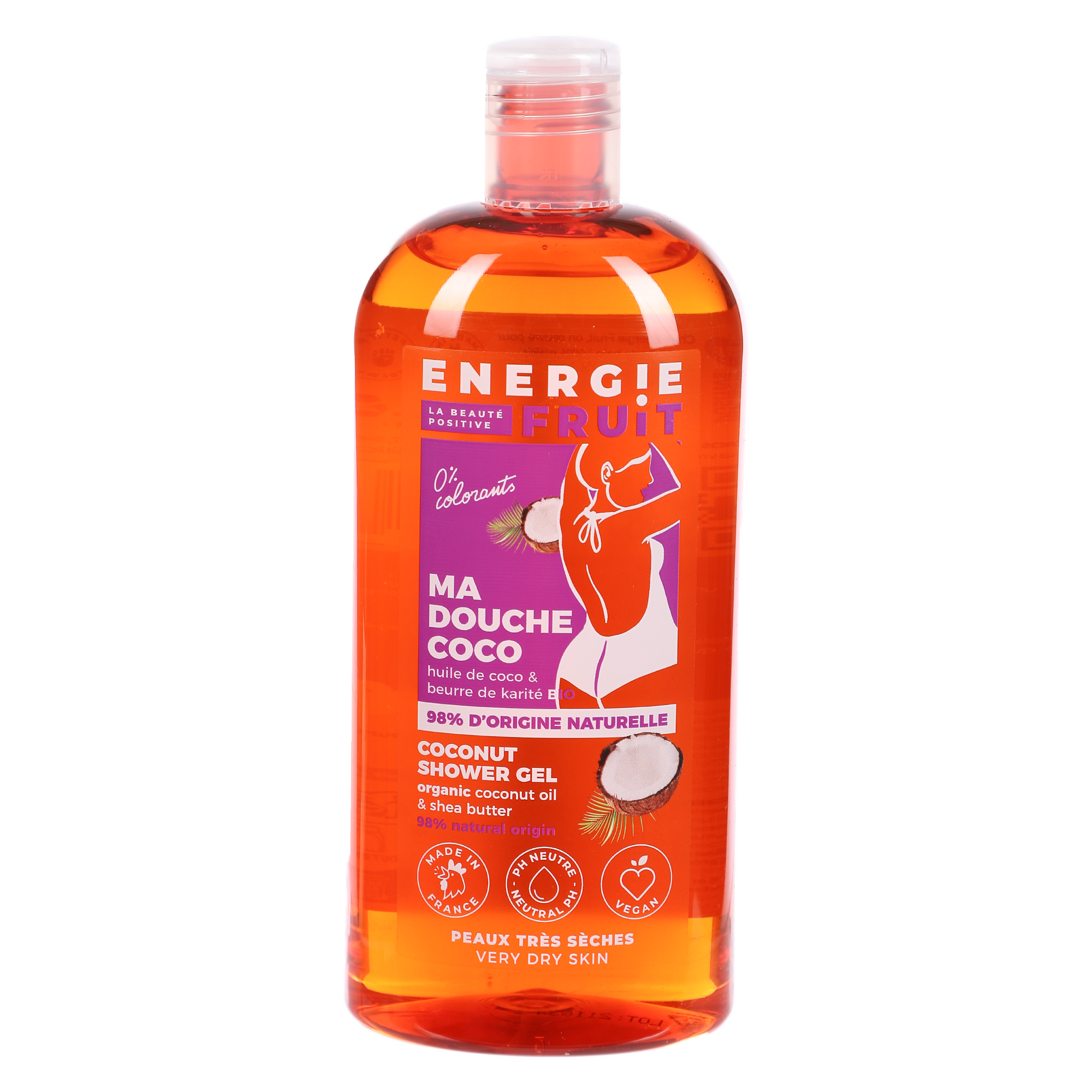 Gel douche coco huile de coco et beurre de karité