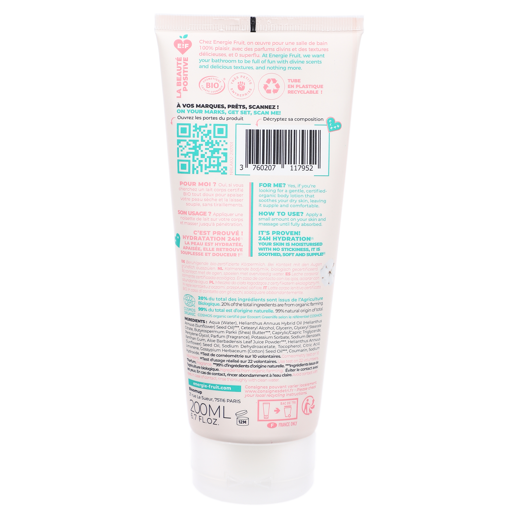 Lait corps doux apaisant fleur de coton