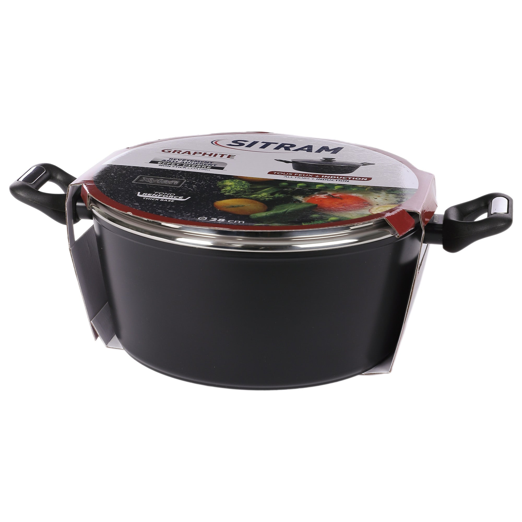 Faitout induction 28x12,5 cm
