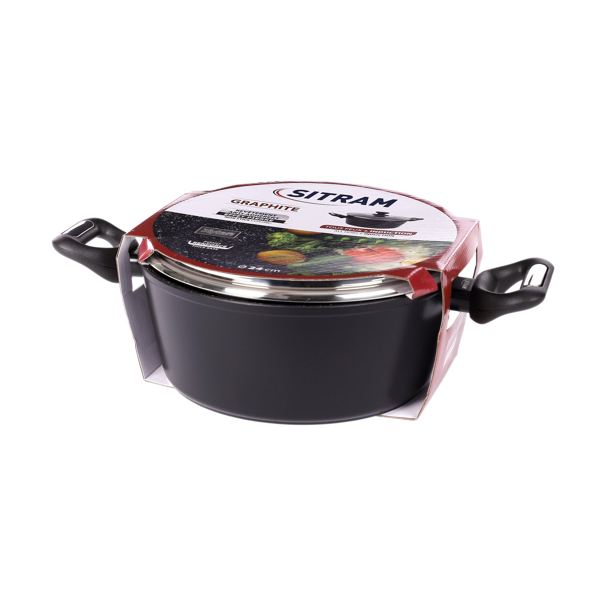 Faitout induction 24x10 cm
