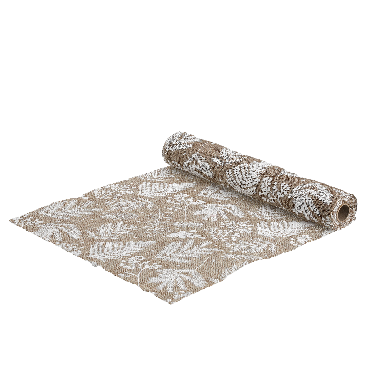 Chemin de table feuillage en jute