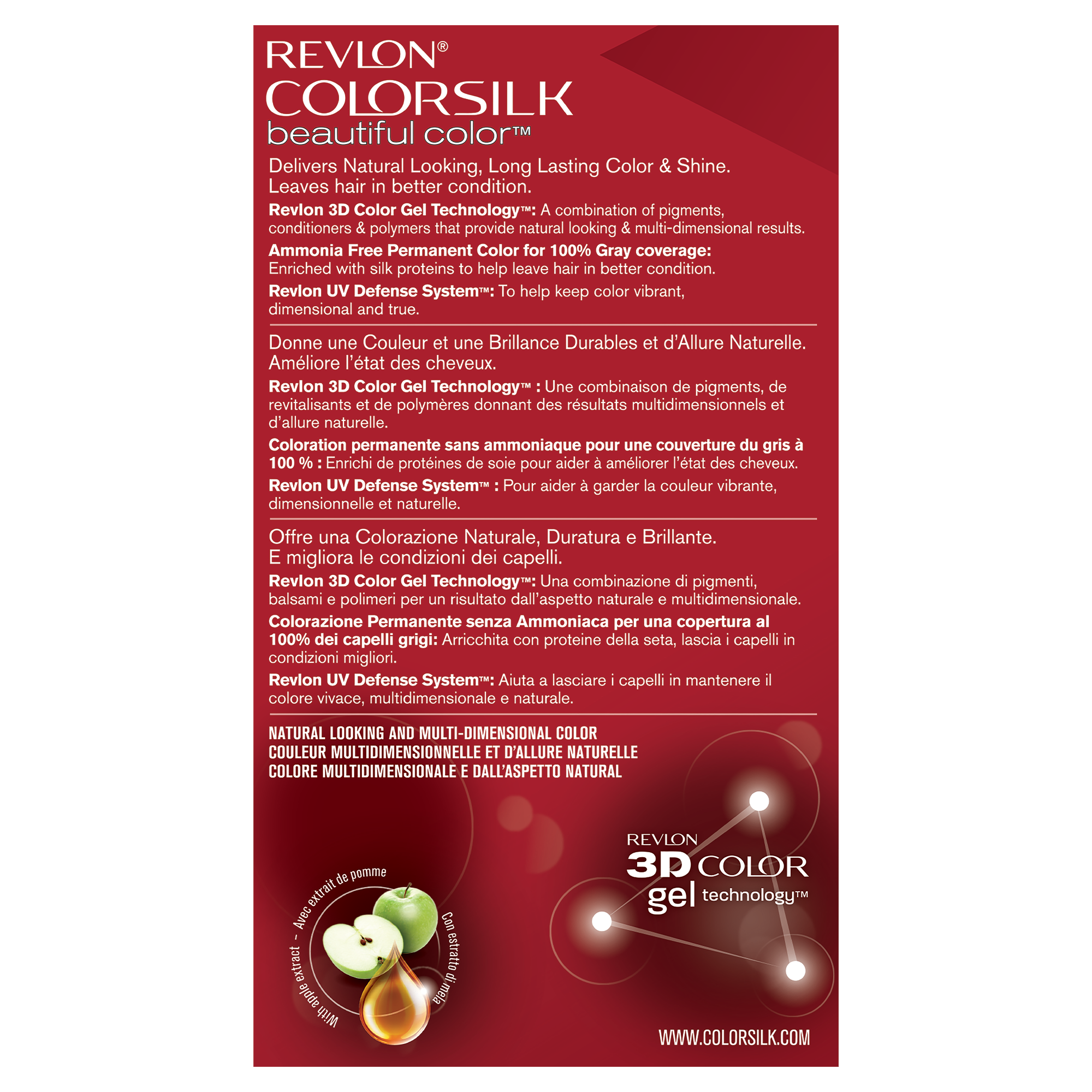 Coloration Colorsilk 3D 50 châtain cendré clair