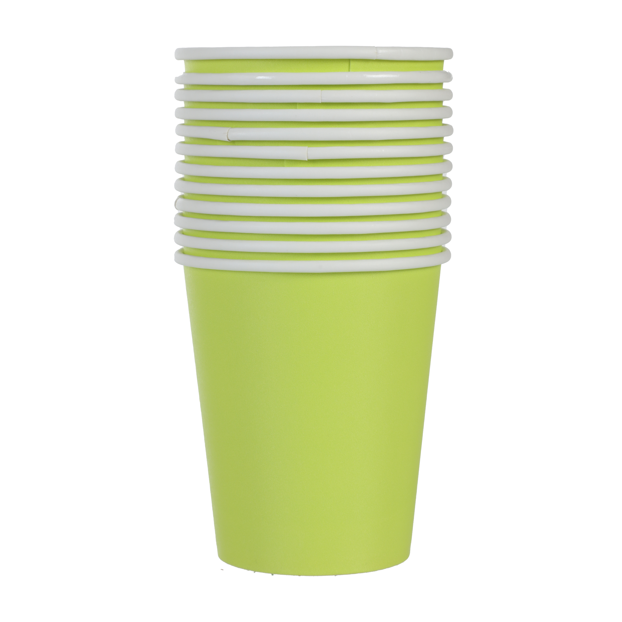 12 gobelets en carton anis