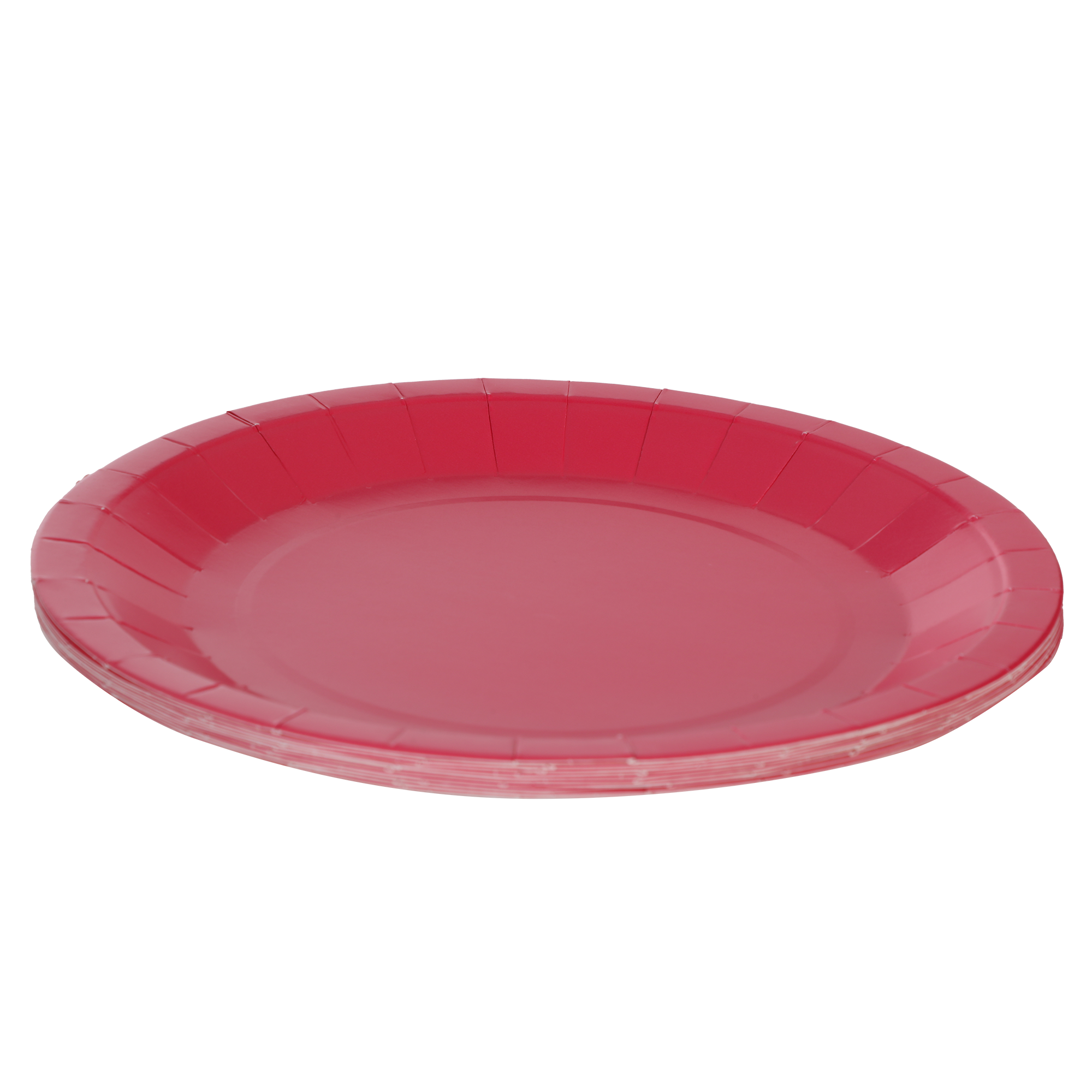 10 assiettes en carton Fuchsia