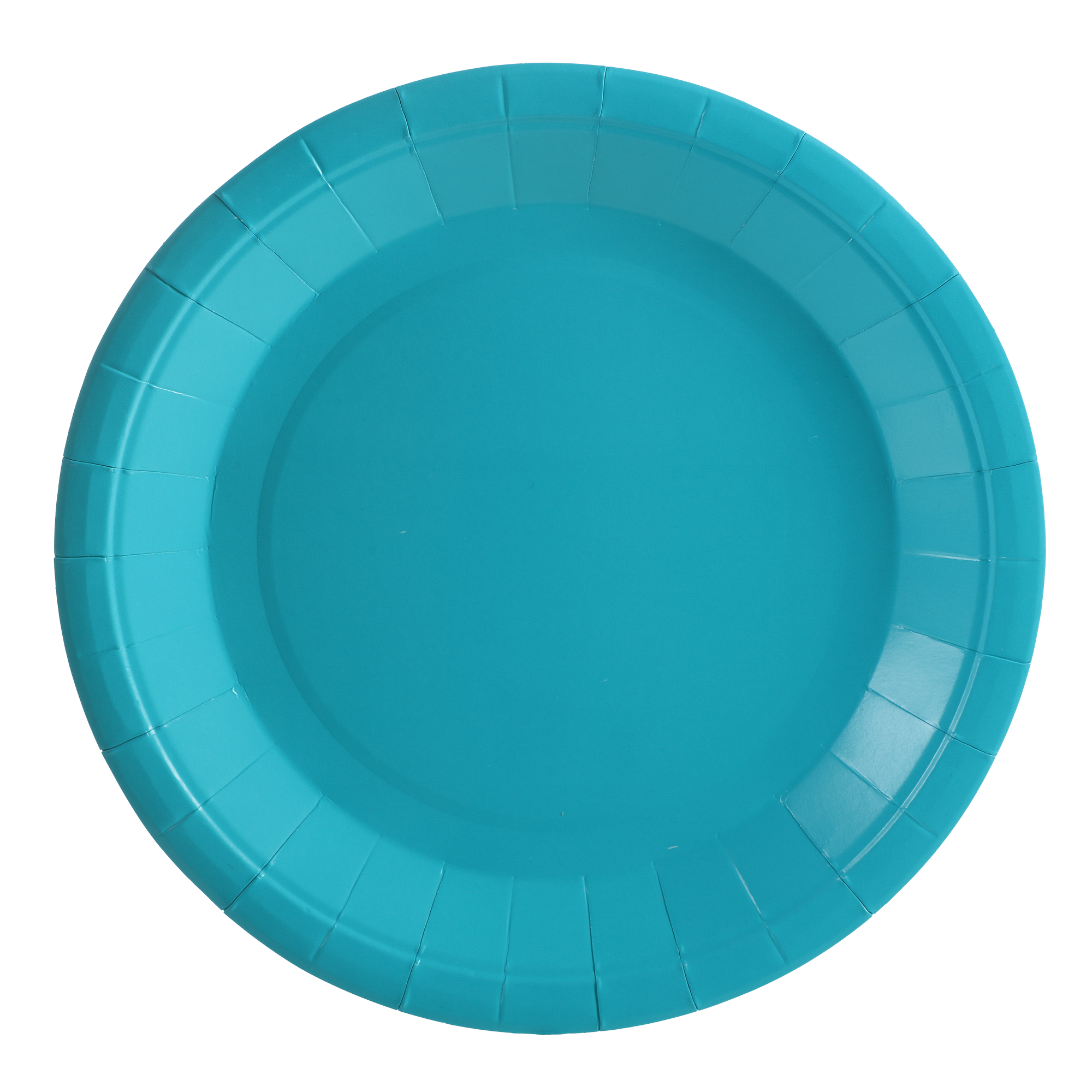 10 assiettes en carton Turquoise