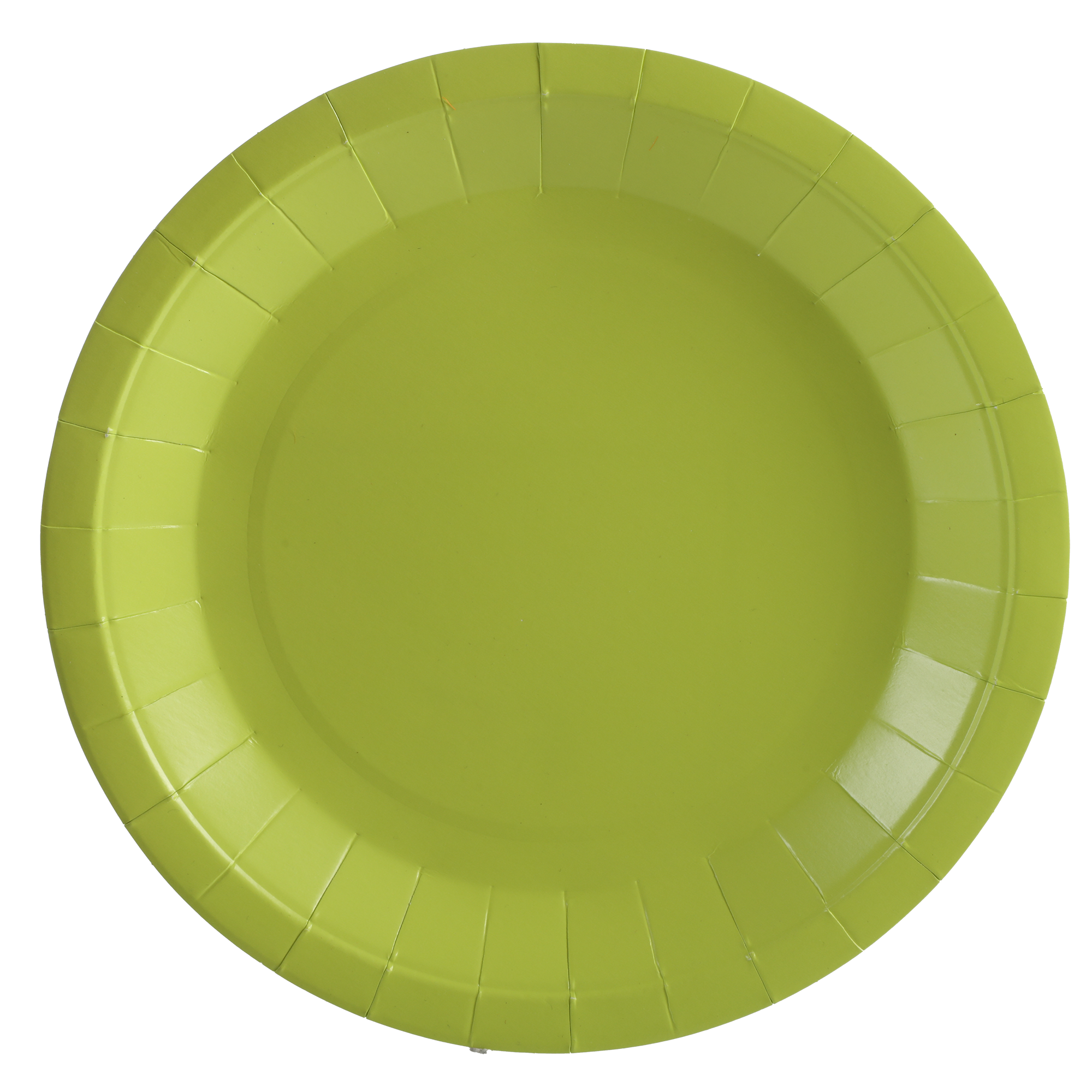 10 assiettes en carton anis